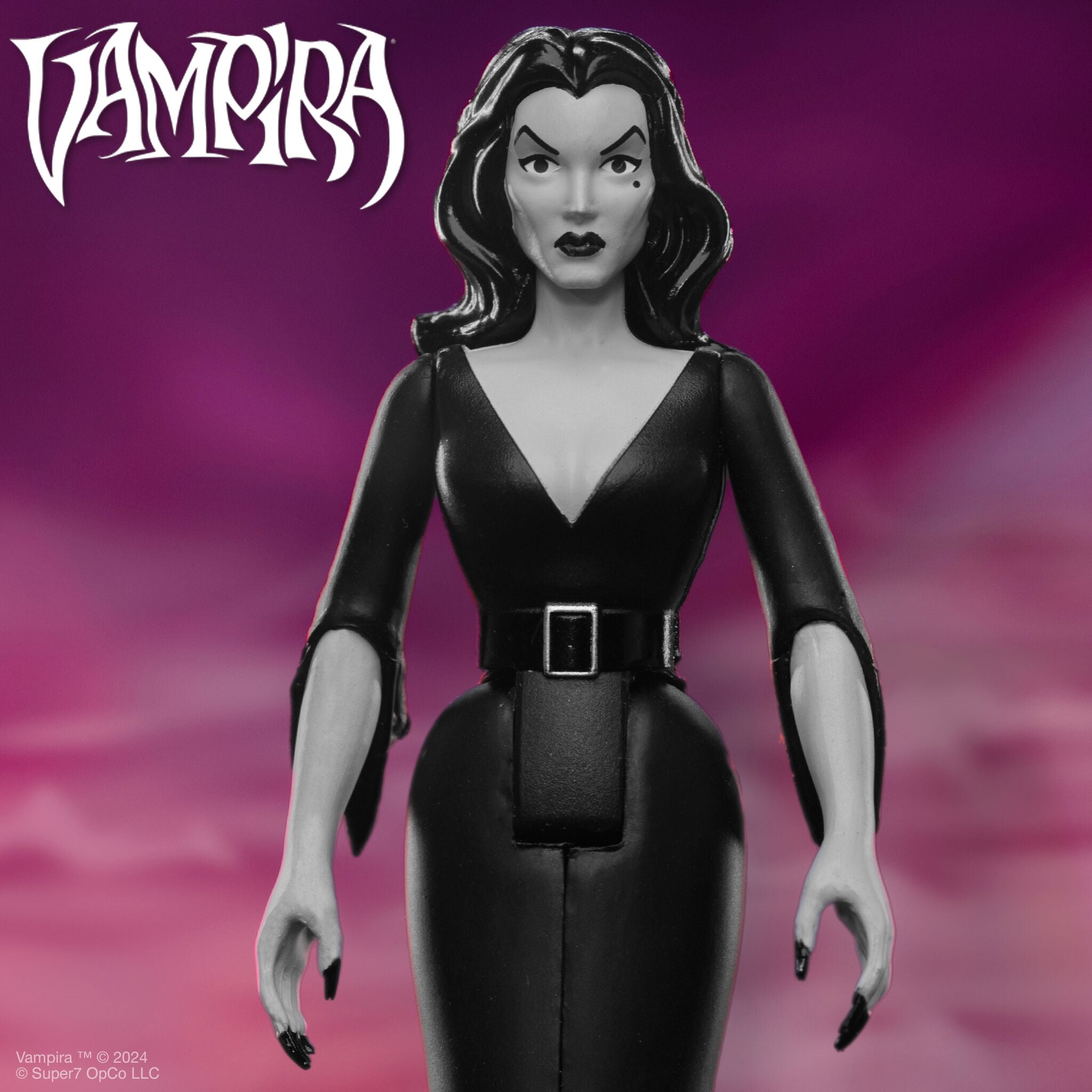 Super7 ReAction Vampira Plan 9 Grayscale figurină