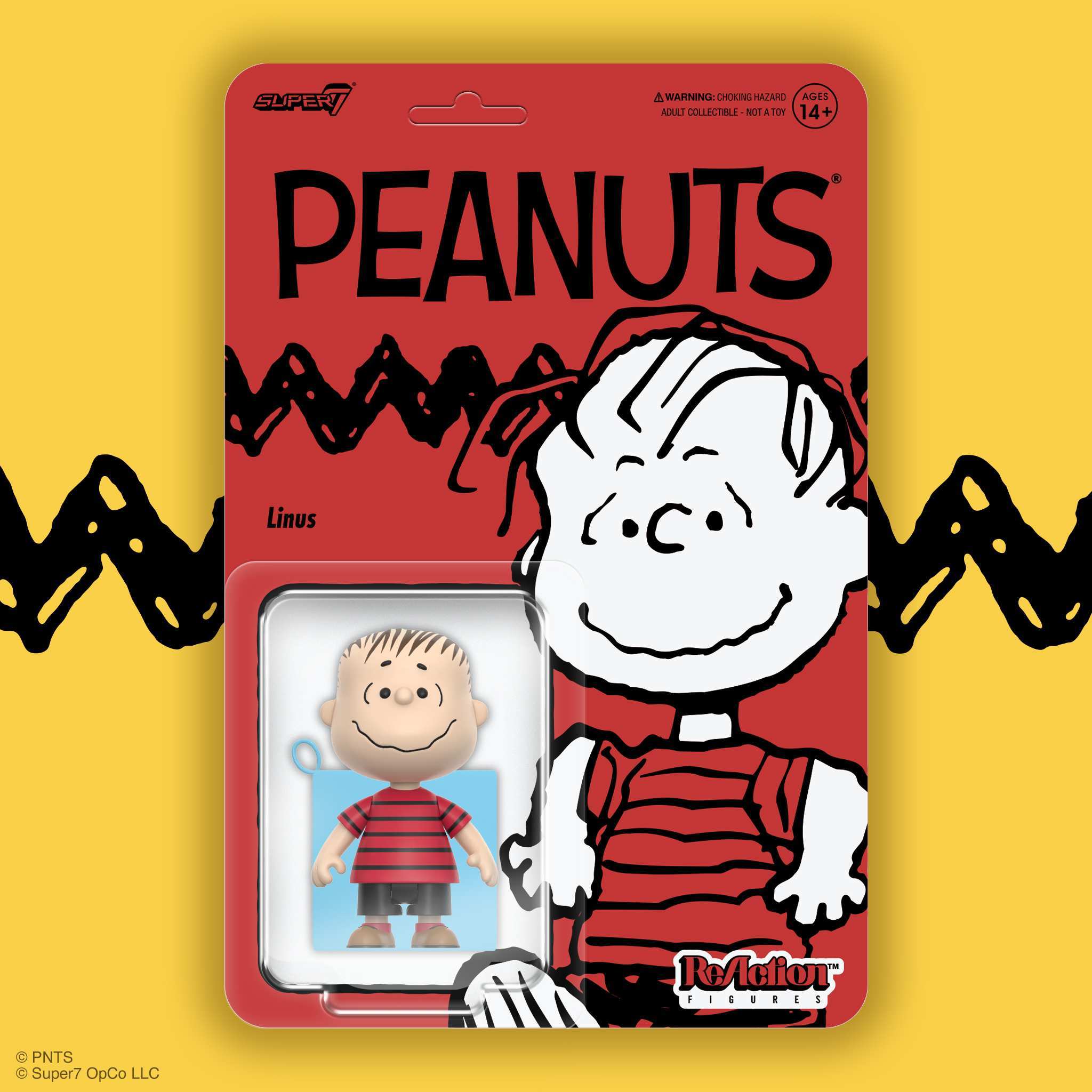 Super7 Peanuts Linus figurina articulata cu paturica