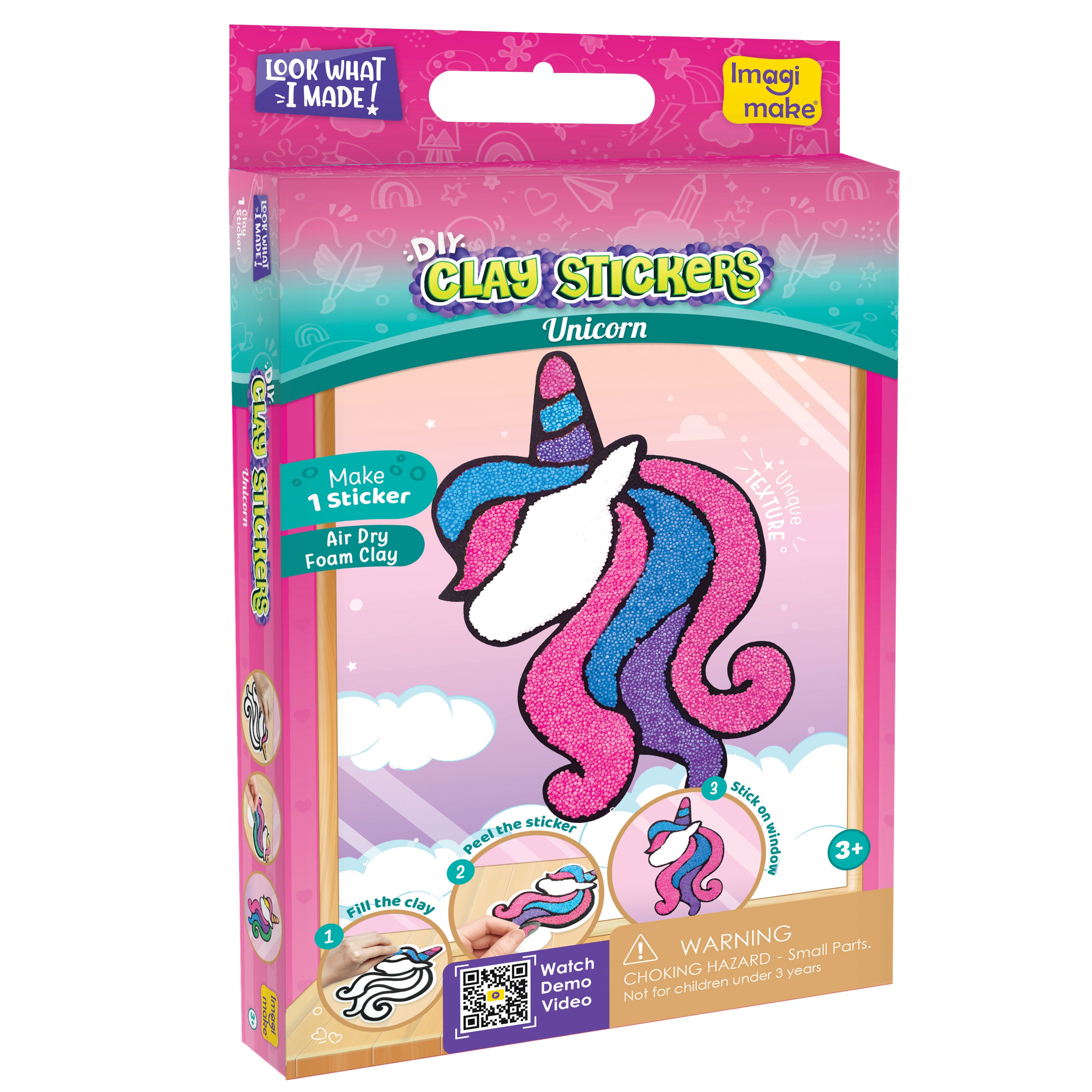 Imagimake Clay Stickers Unicorn set creativ 12 bucati unicorn