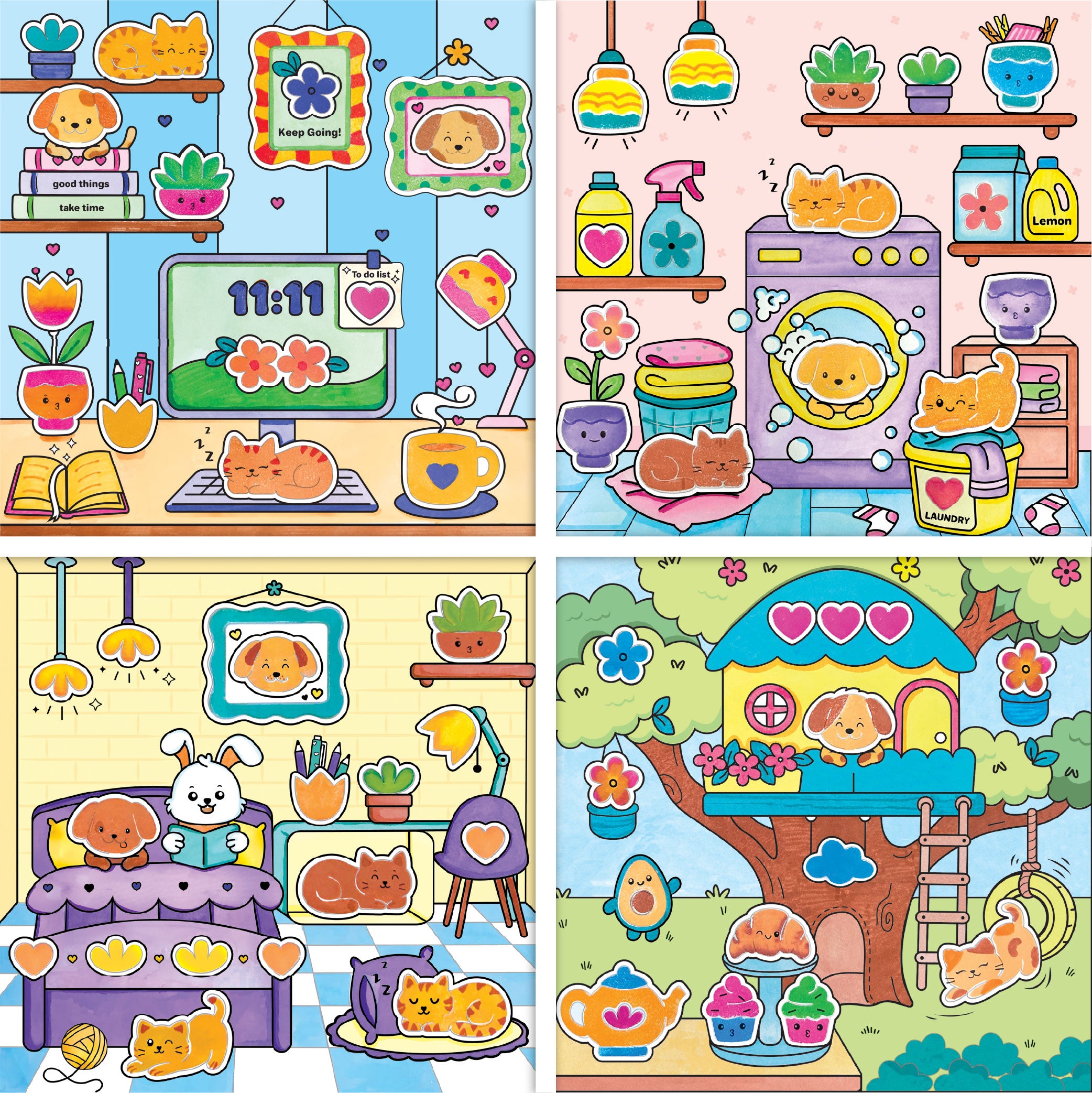 Imagimake Kawaii Art kit pictura 12 tablouri acuarela