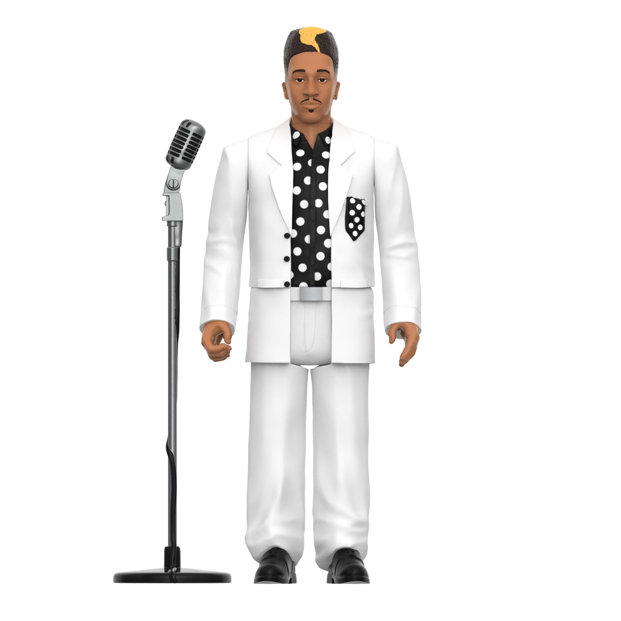 Super7 Kwame ReAction Wave 02 White Black Polka Dot figurina