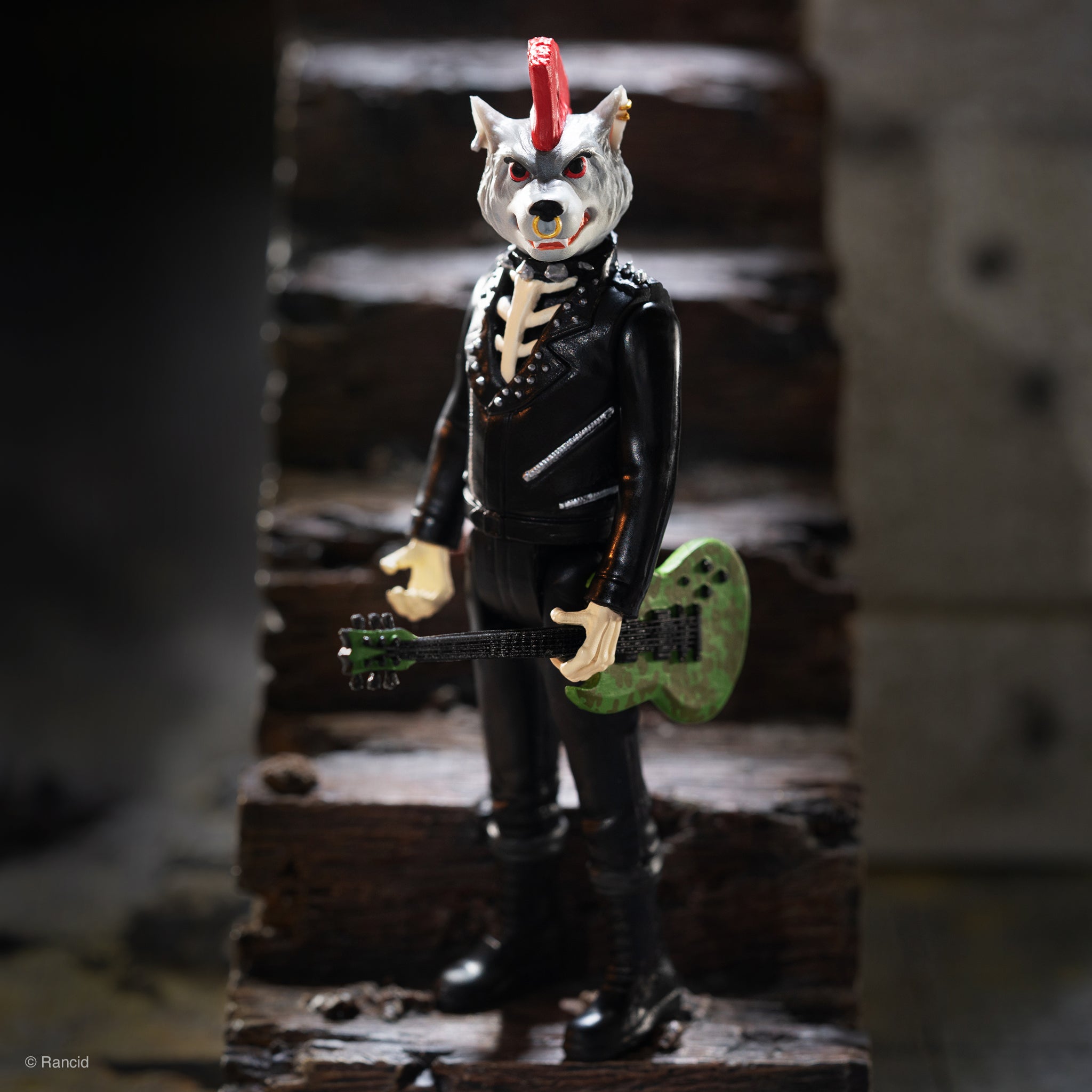 Super7 ReAction Skeletim Wolf Head figurina 9,5 cm chitari