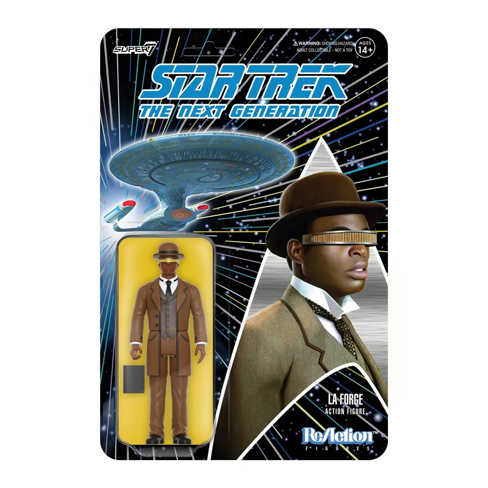 Super7 Star Trek TNG La Forge figurină victoriană 9,5 cm