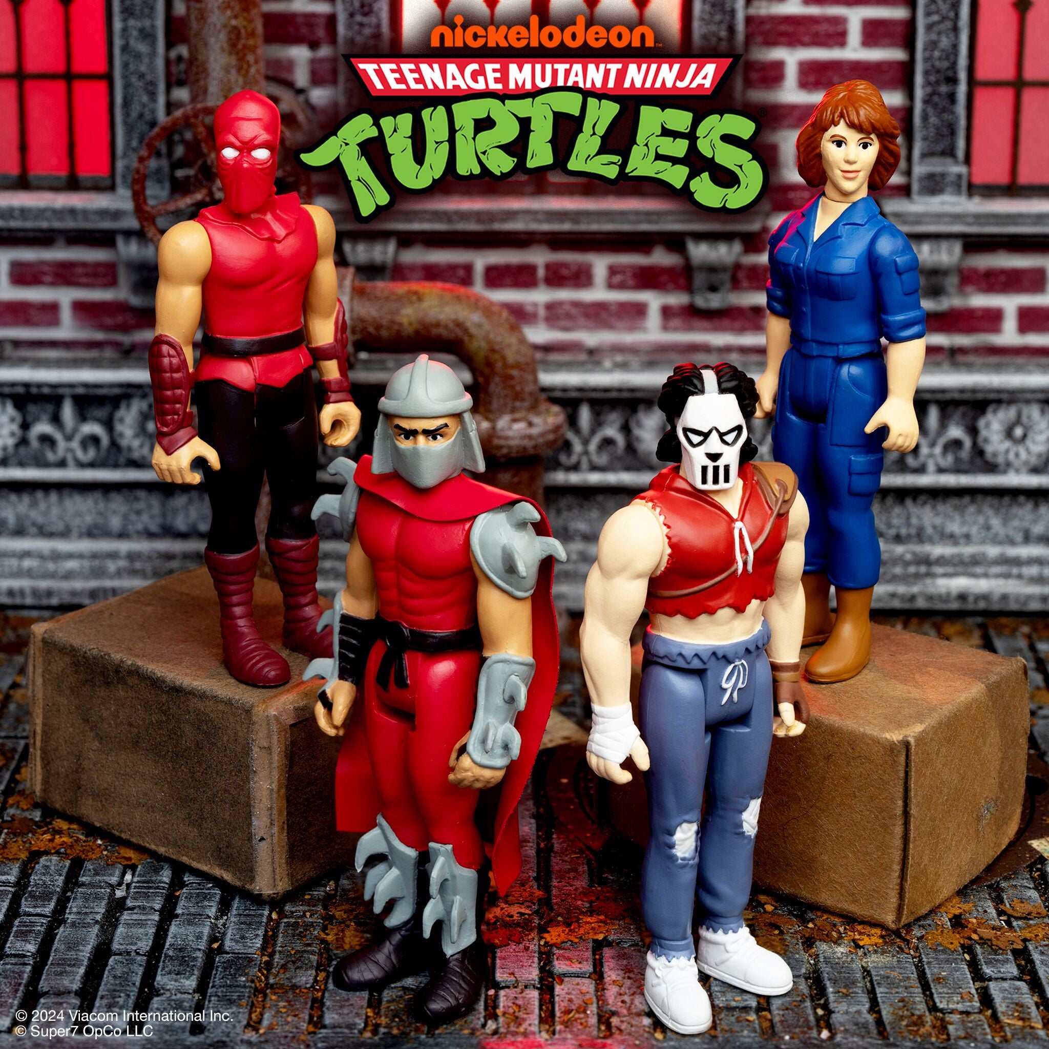 Super7 TMNT ReAction April O'Neil figurina benzi desenate 9,5 cm