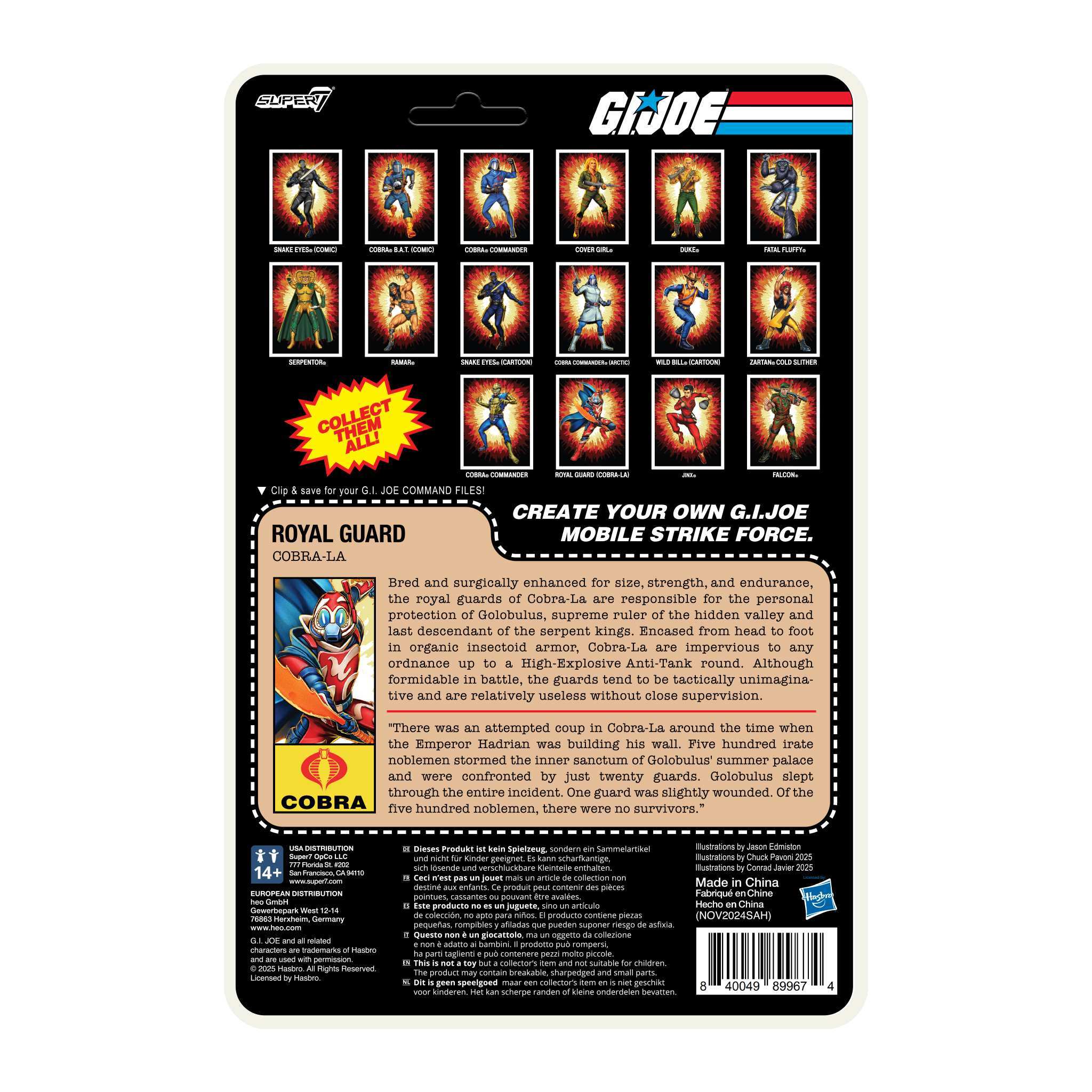 Super7 G.I. Joe ReAction+ Wave 04 set figurine 3 buc film