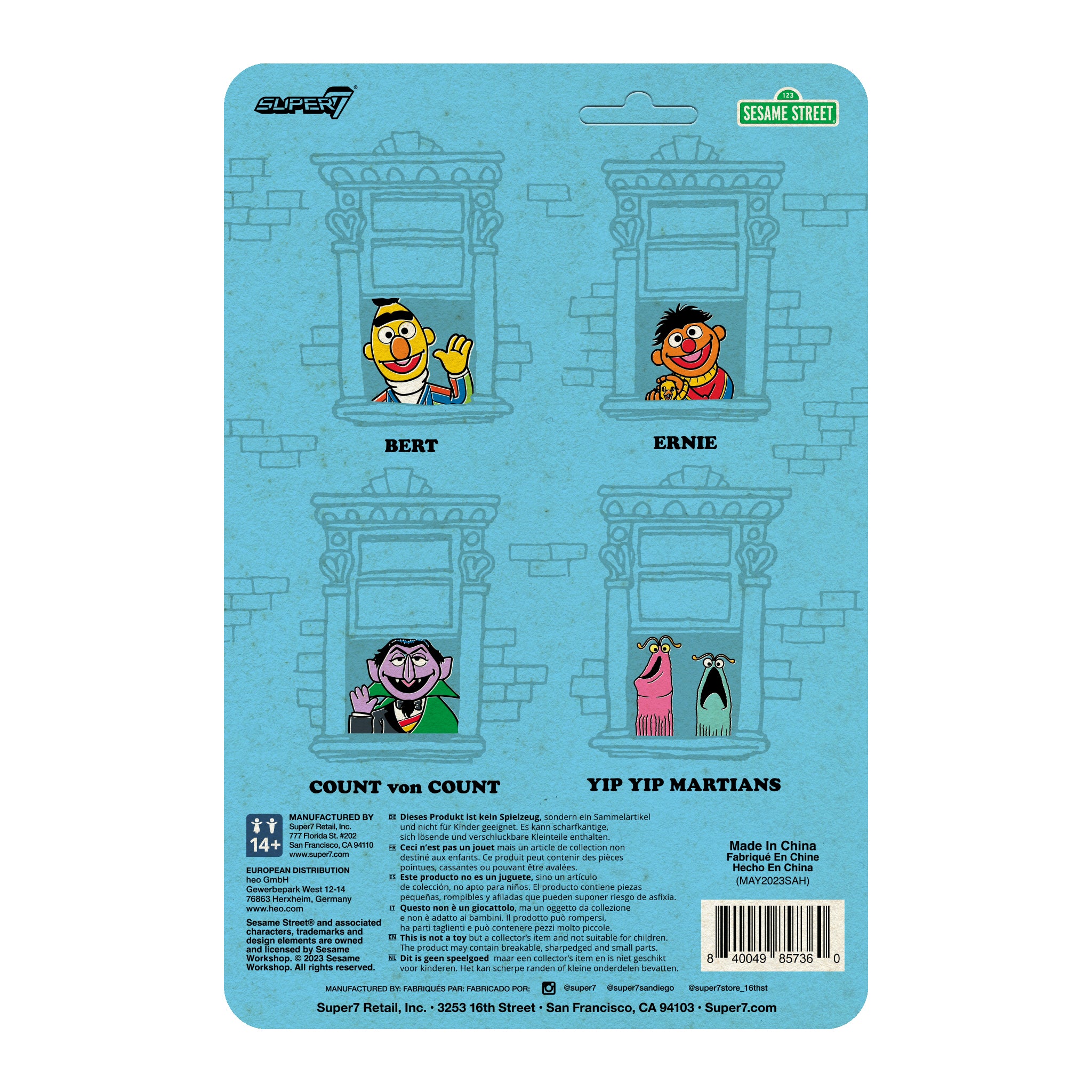 Super7 Sesame Street Yip Yip Martians figurine 9,5 cm