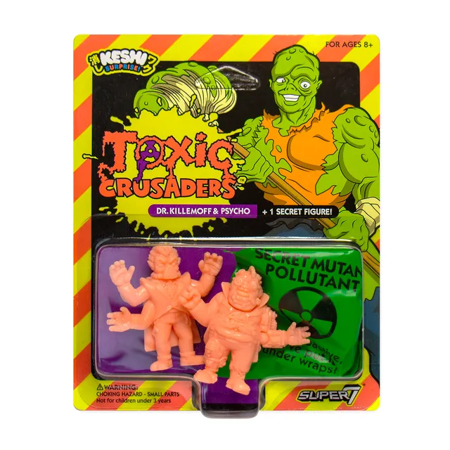 Super7 Toxic Crusaders Keshi Pack B Pink set figurine 3 buc