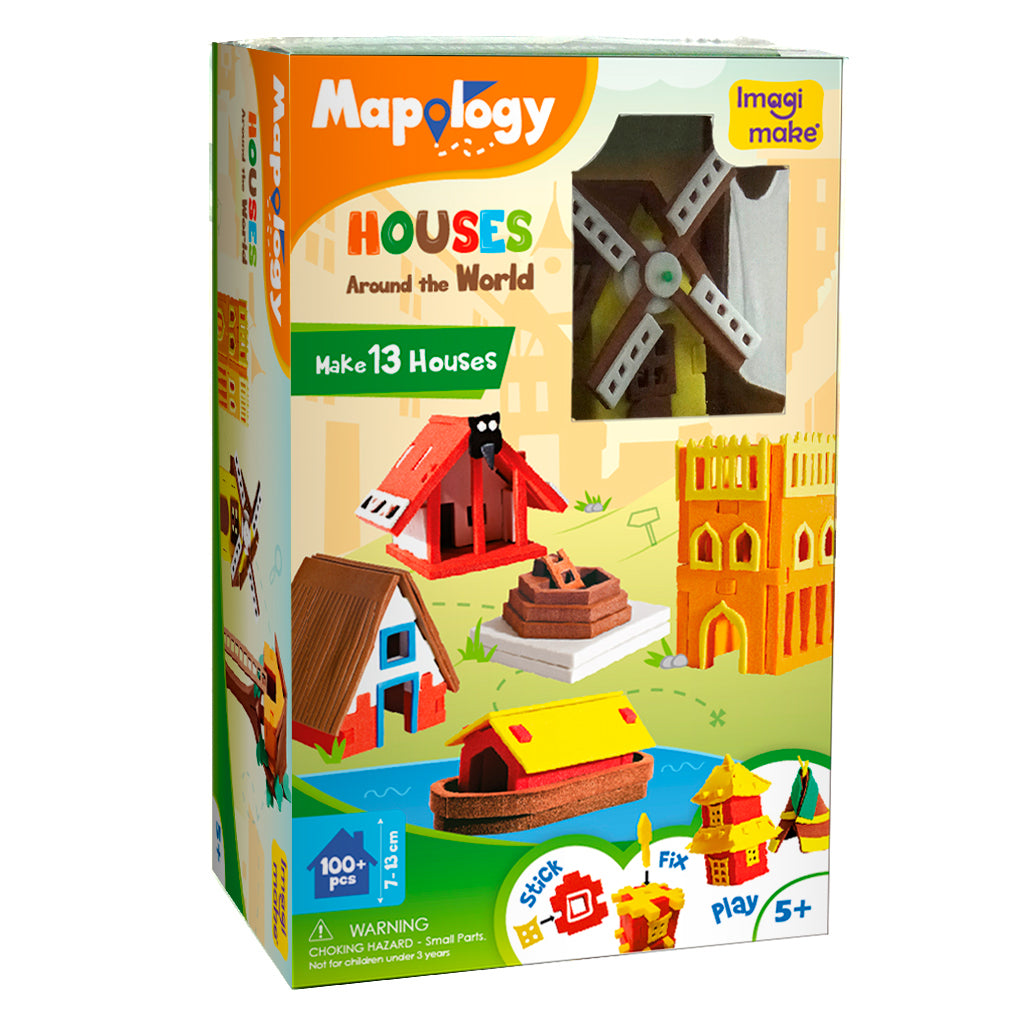 Imagimake Mapology World Map puzzle harta lumea 75 piese