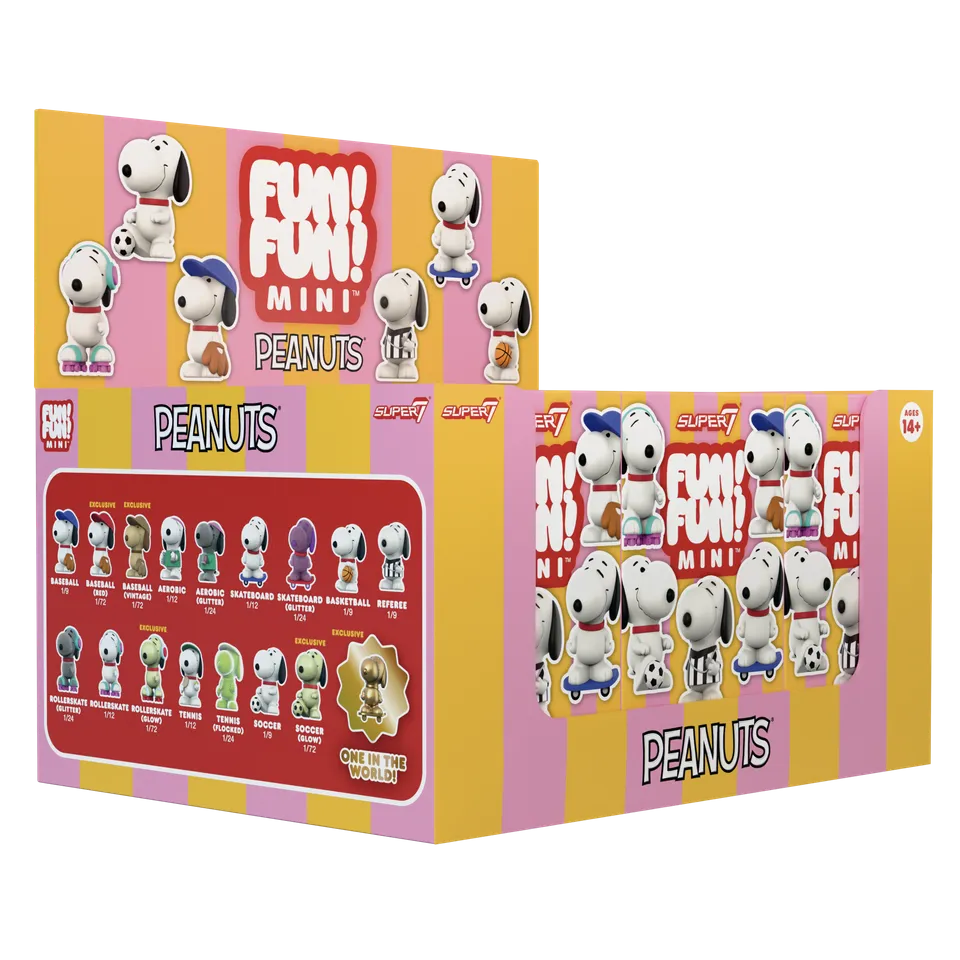 Super7 Peanuts Fun Fun Mini Athlete Snoopy blind box 9 buc