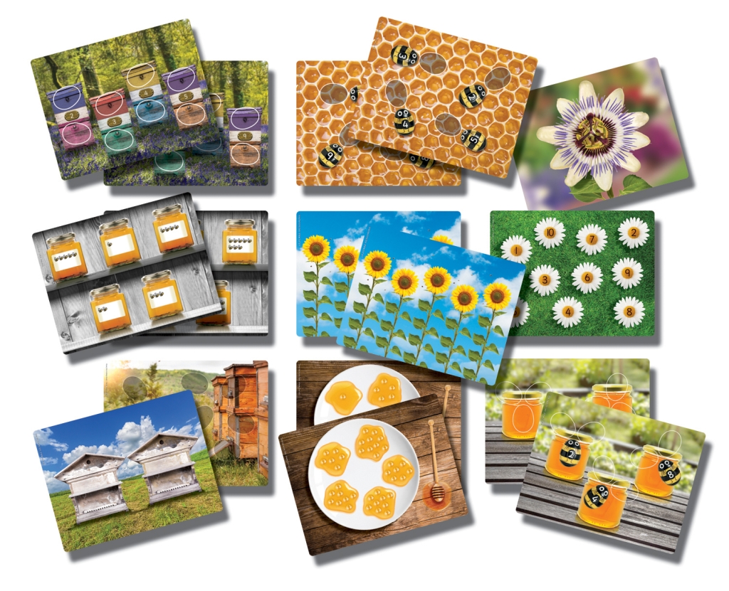 Yellow Door Honey Bee Number carduri numere 16 buc 1-10