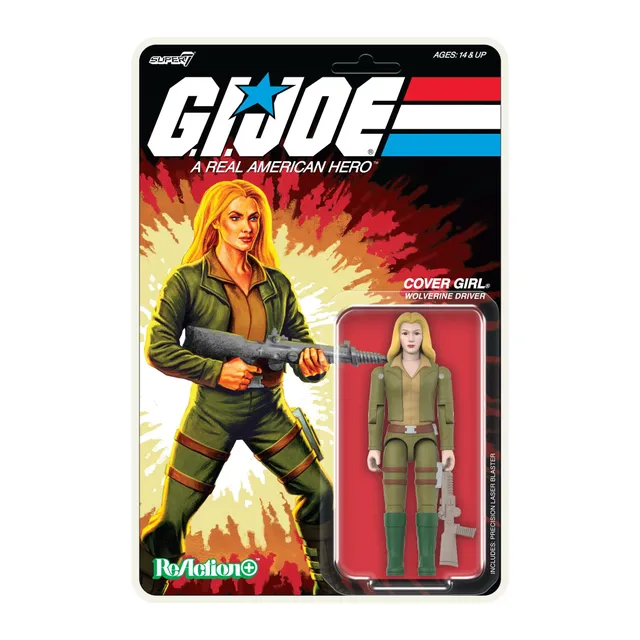 Super7 G.I. Joe ReAction+ Wave 01 figurină Cover Girl blondă