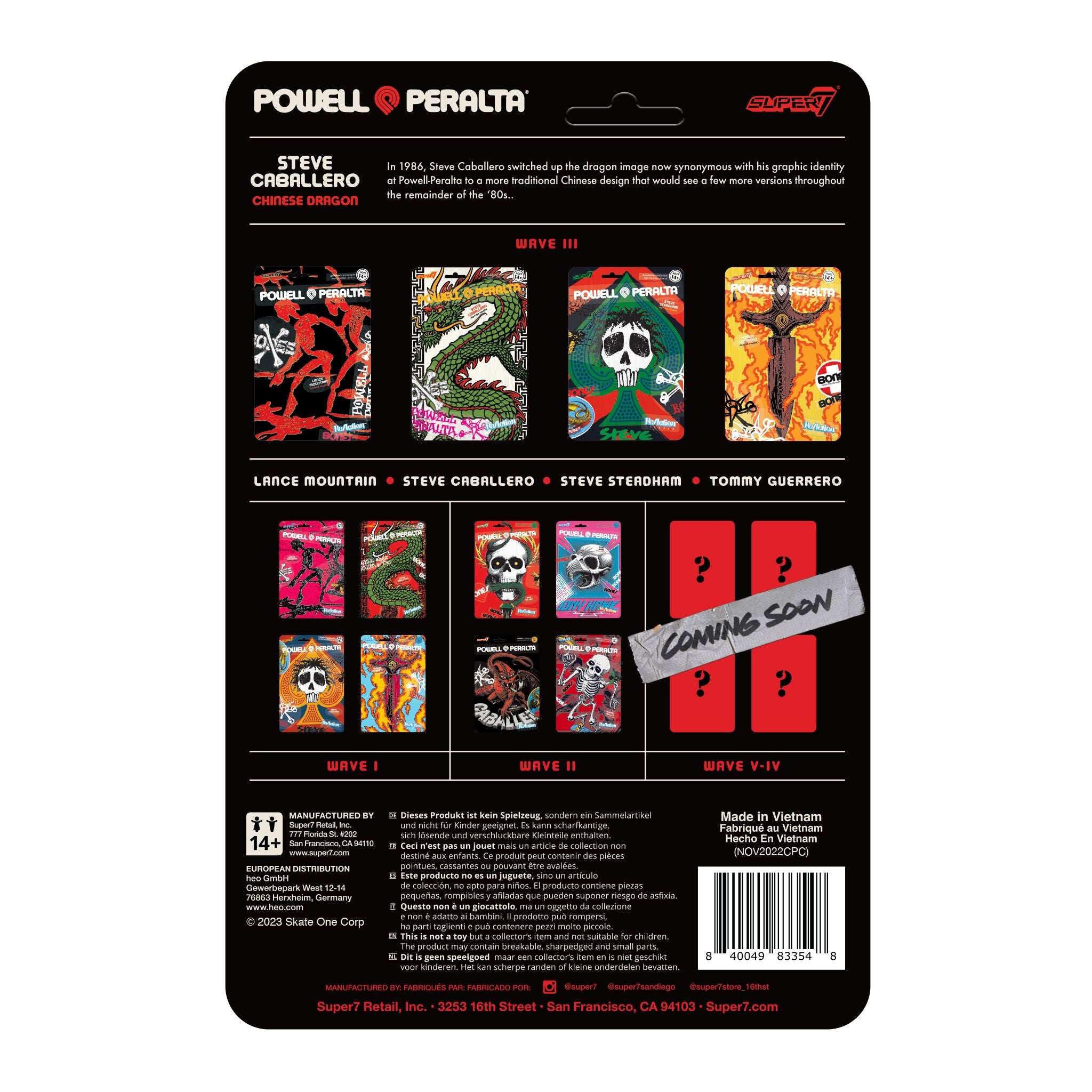 Super7 ReAction Steve Caballero figurina dragon