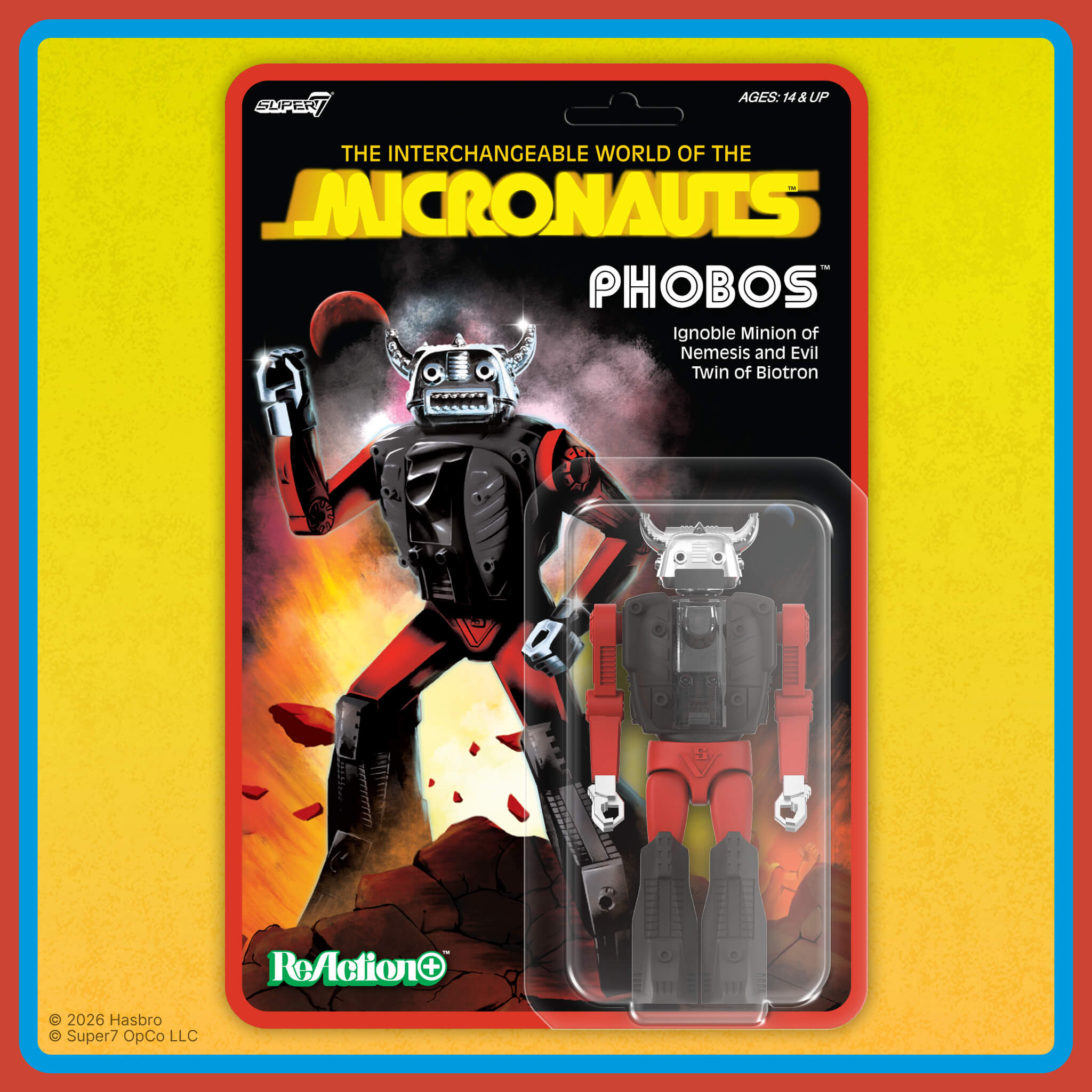Super7 Micronauts ReAction+ Phobos figurina 10 cm