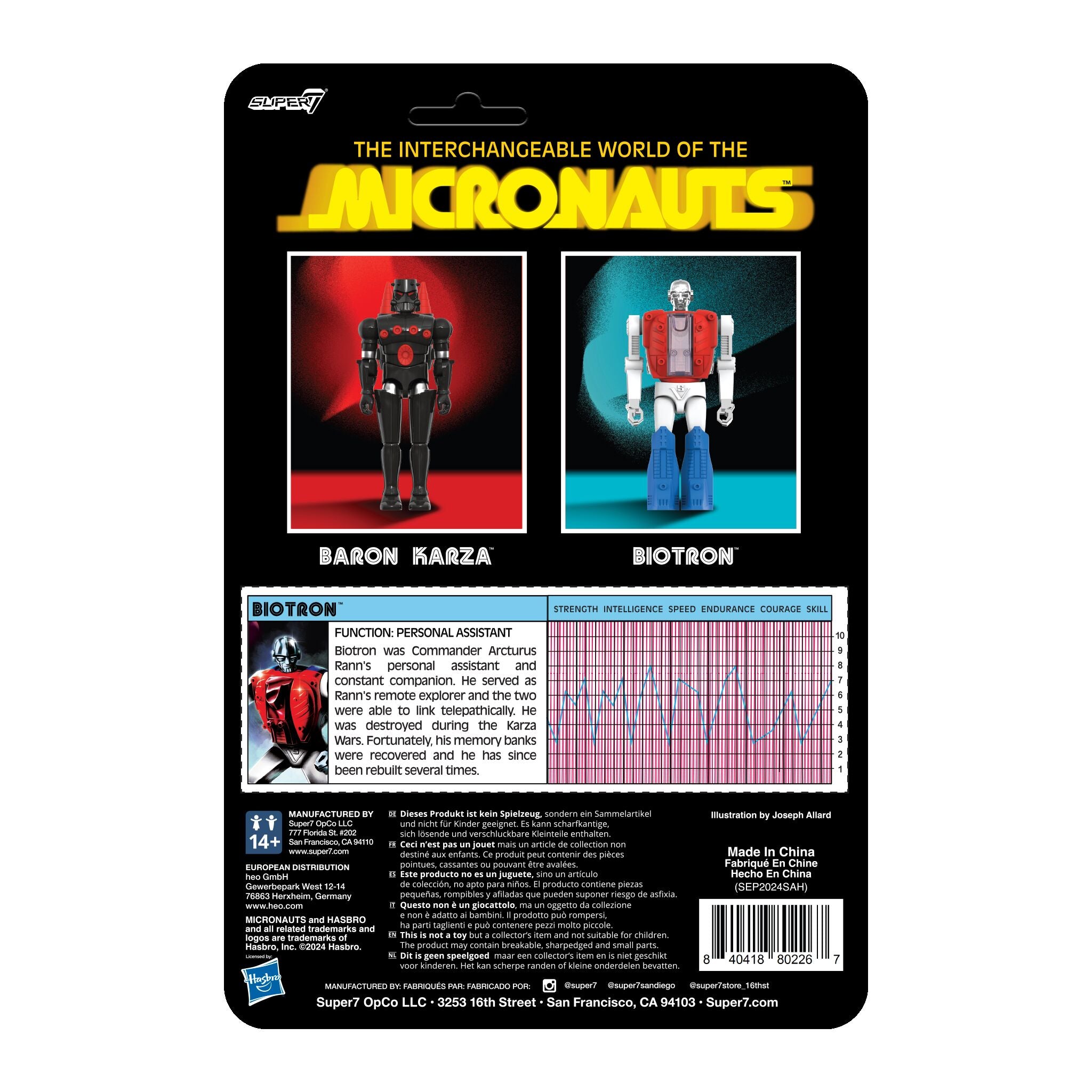 Super7 Micronauts ReAction+ Biotron figurina 9,5 cm