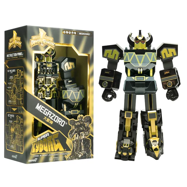 Super7 Power Rangers Super Cyborg Megazord 11 inch negru