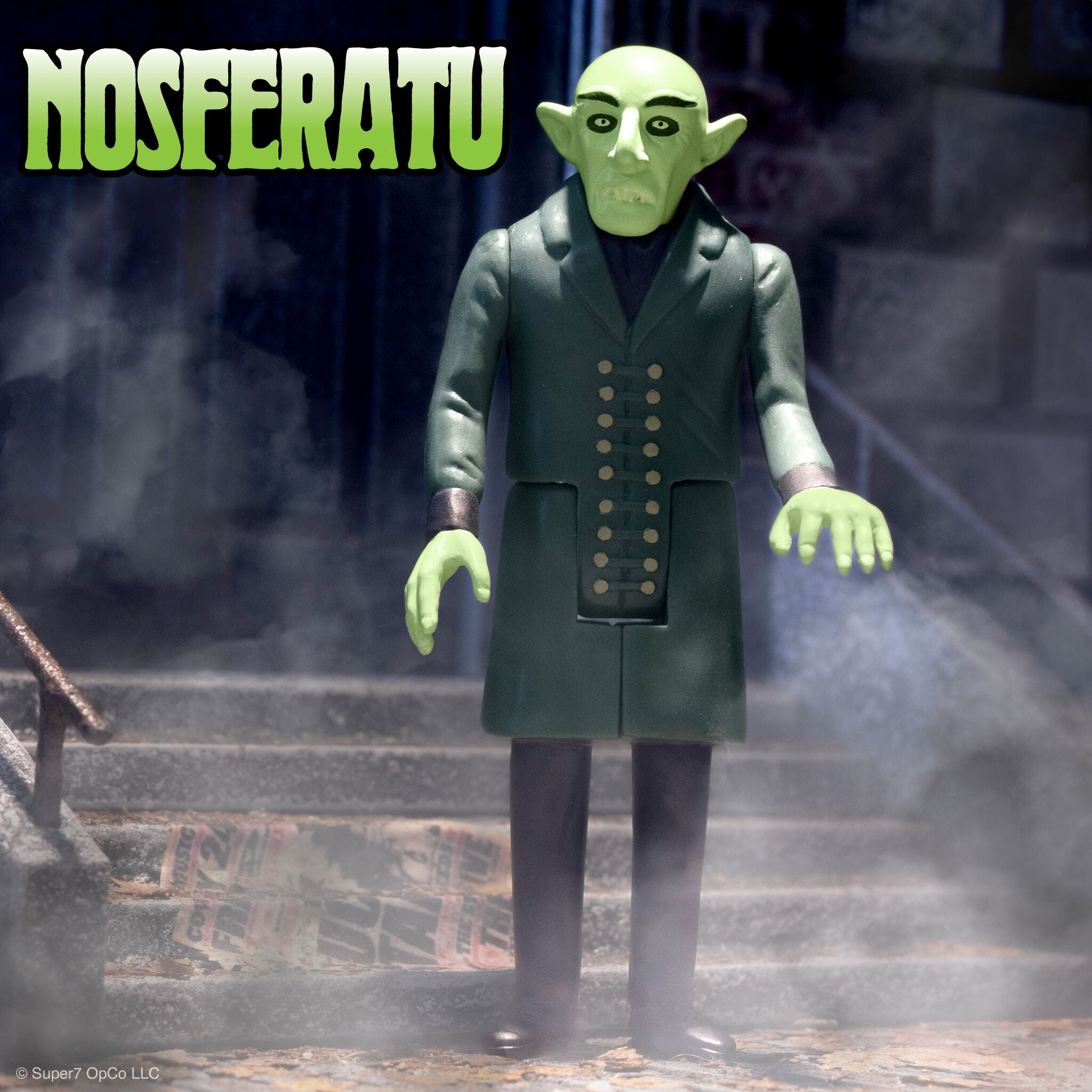 Super7 ReAction Nosferatu Film Poster figurina verde 9,5 cm