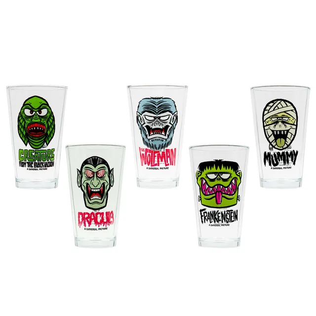 Super7 Universal Monsters FreakyFaces set pahare 5 buc horror