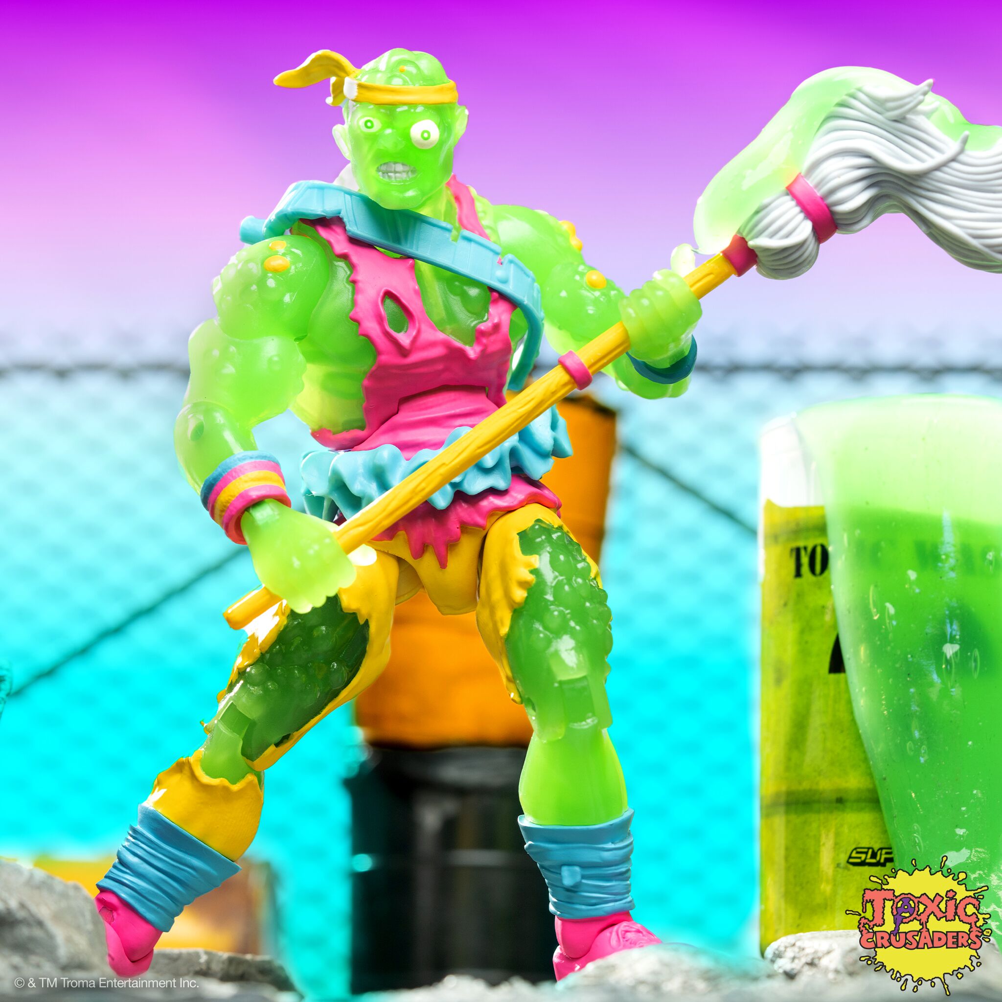 Super7 Ultimates Toxie Slime Glow figurină fosforescentă 18 cm