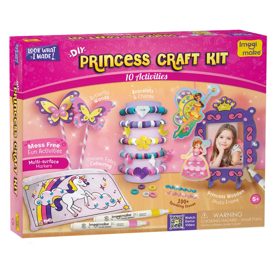 Imagimake Princess DIY Craft Kit set brățări fete 5-9 ani