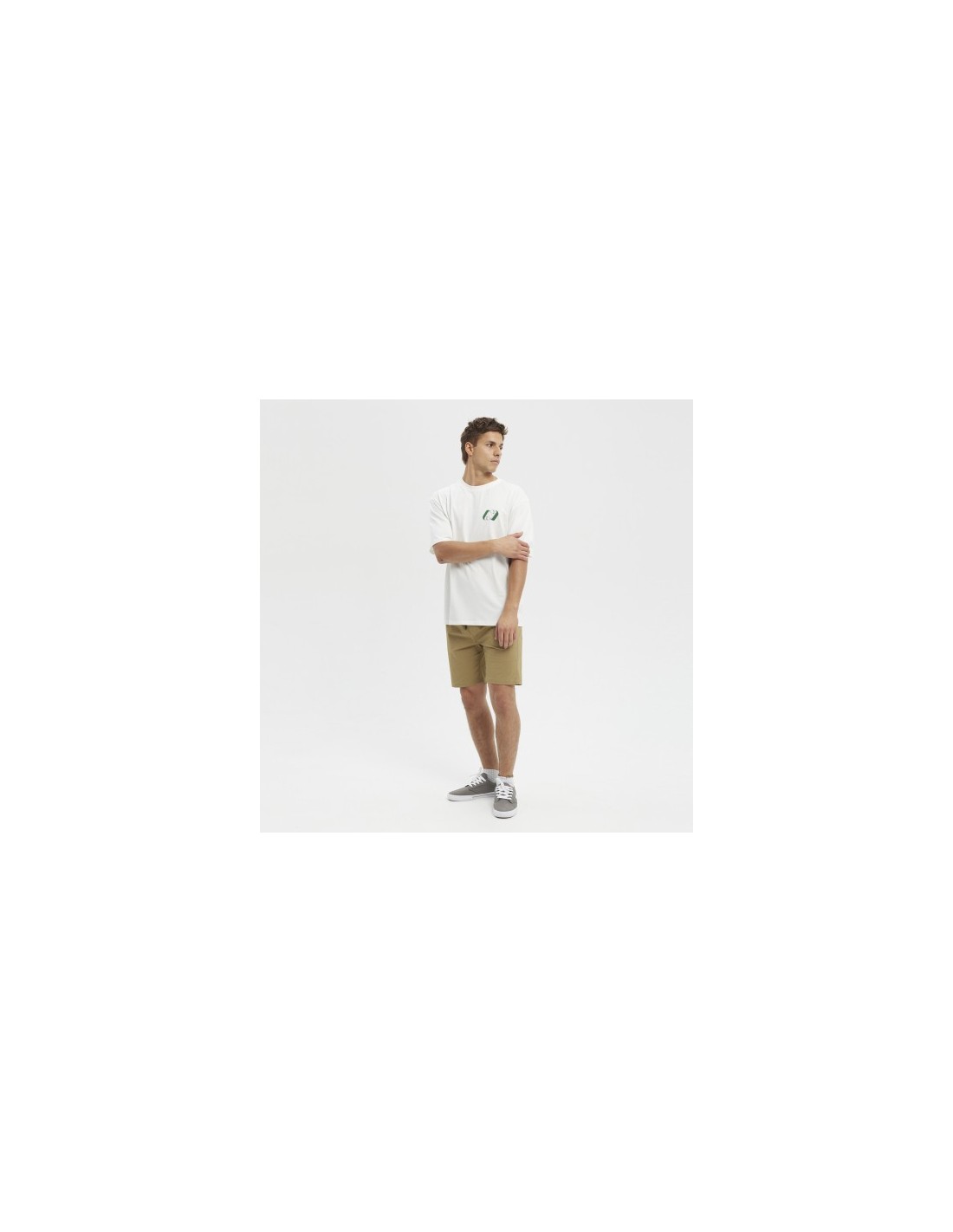 Hydroponic SB Twister Flip tricou alb din bumbac