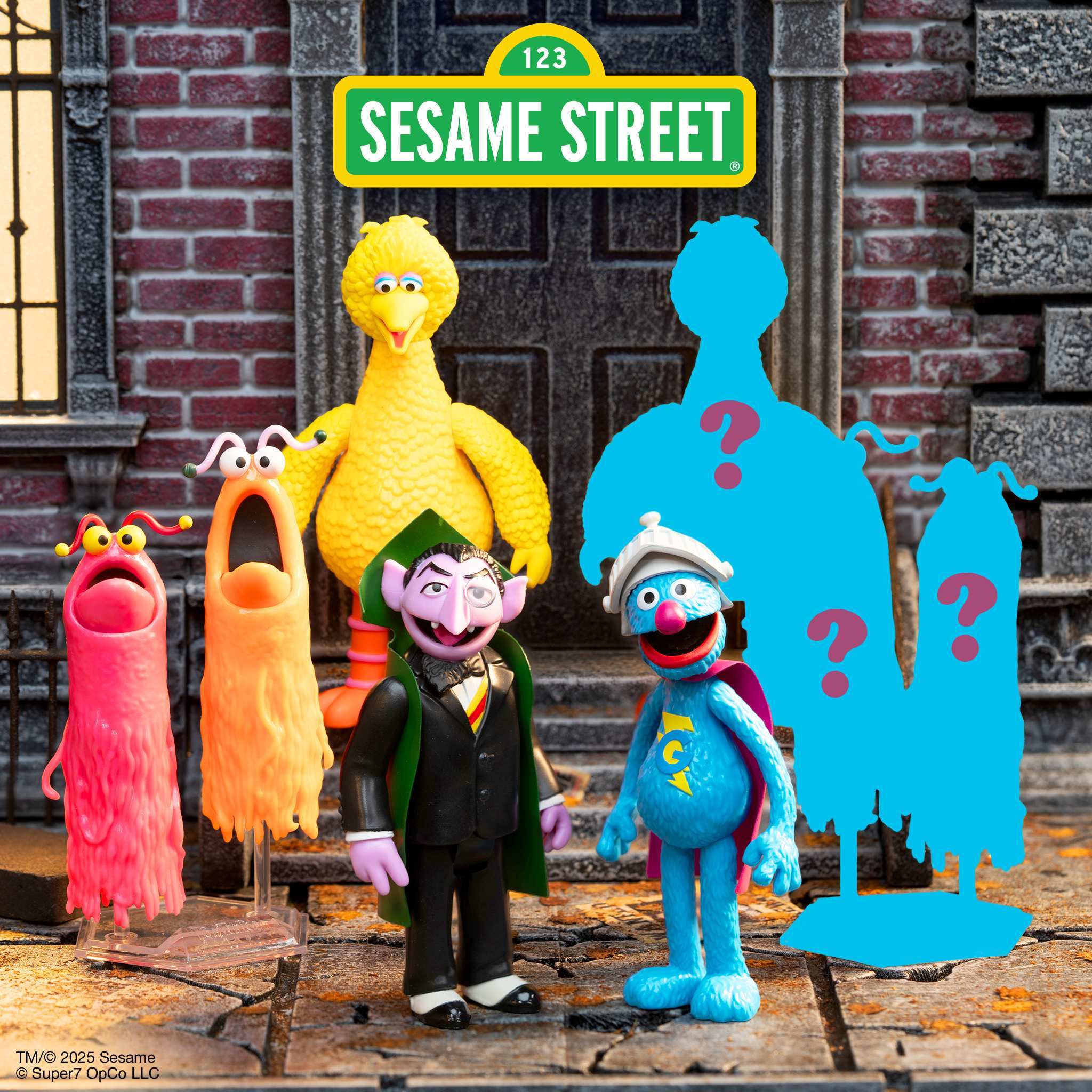 Super7 Sesame Street Blind Box ReAction set 12 figurine