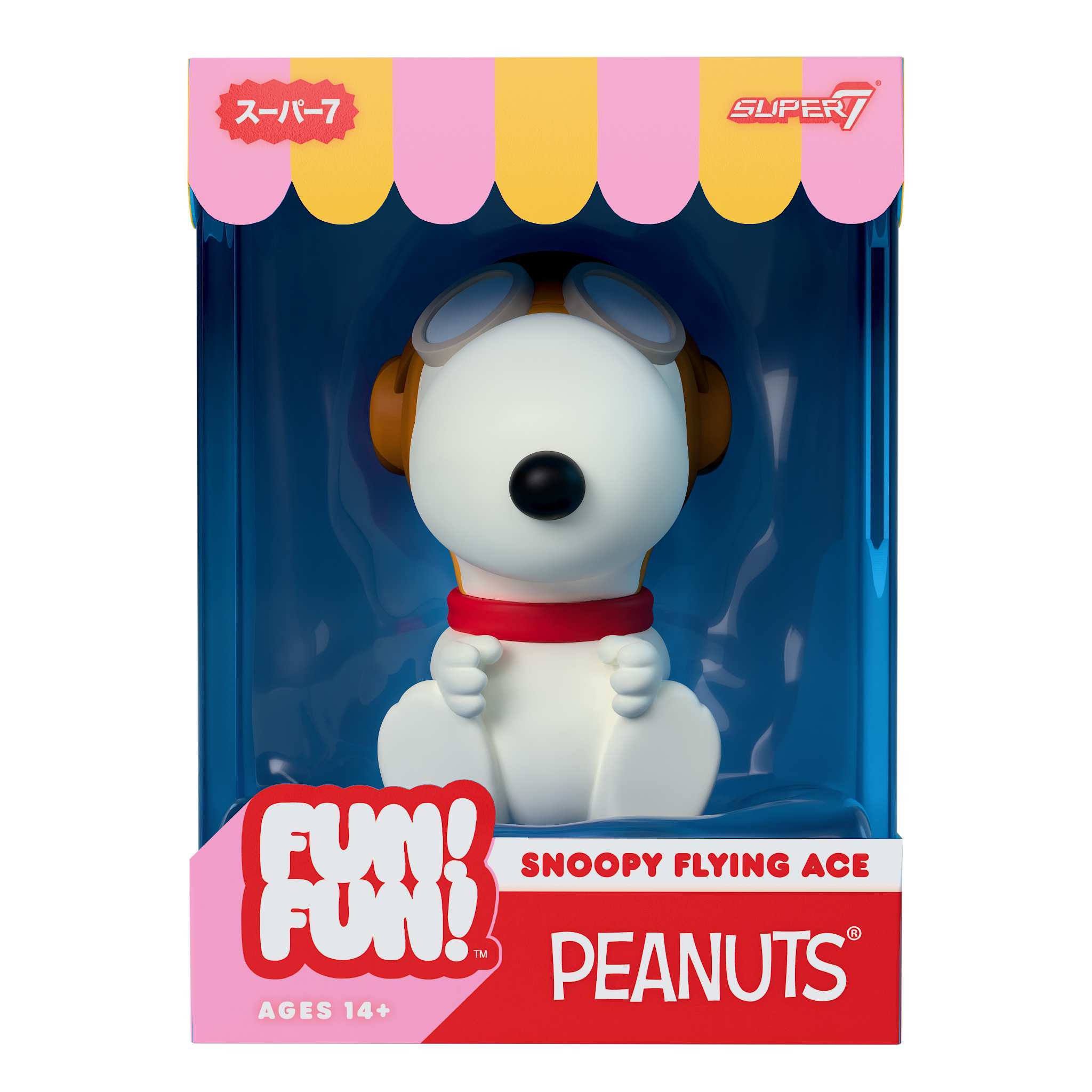 Super7 Peanuts Fun Fun Wave 02 Snoopy Flying Ace figurină 12cm