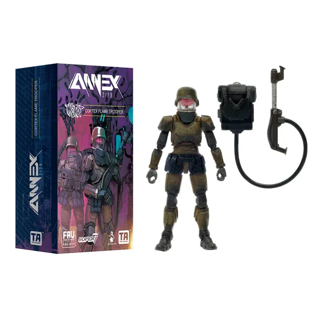 Super7 Acid Rain Cortex figurina 1:18 soldat flacari