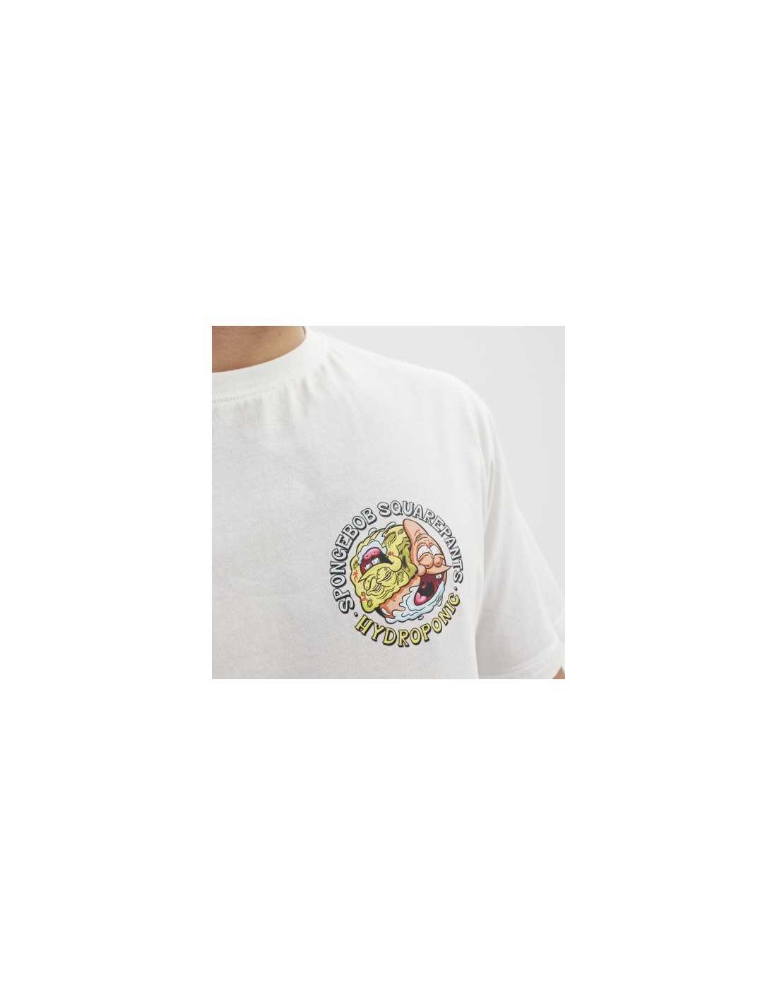 Hydroponic SpongeBob Yin Yang tricou alb bumbac