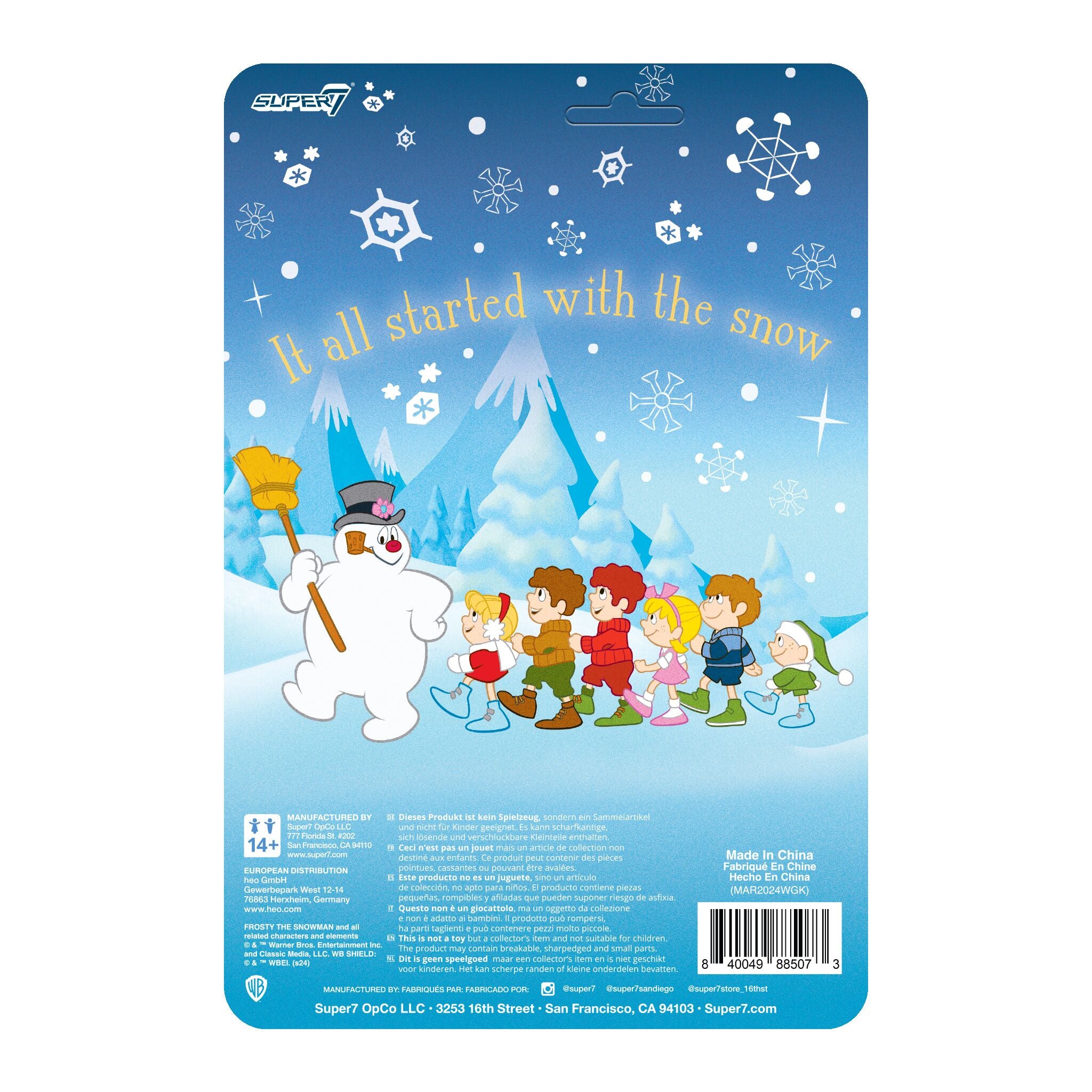 Super7 ReAction Frosty figurina Craciun cu fular