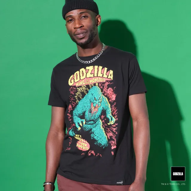 Super7 Toho Bloody Godzilla tricou negru bumbac