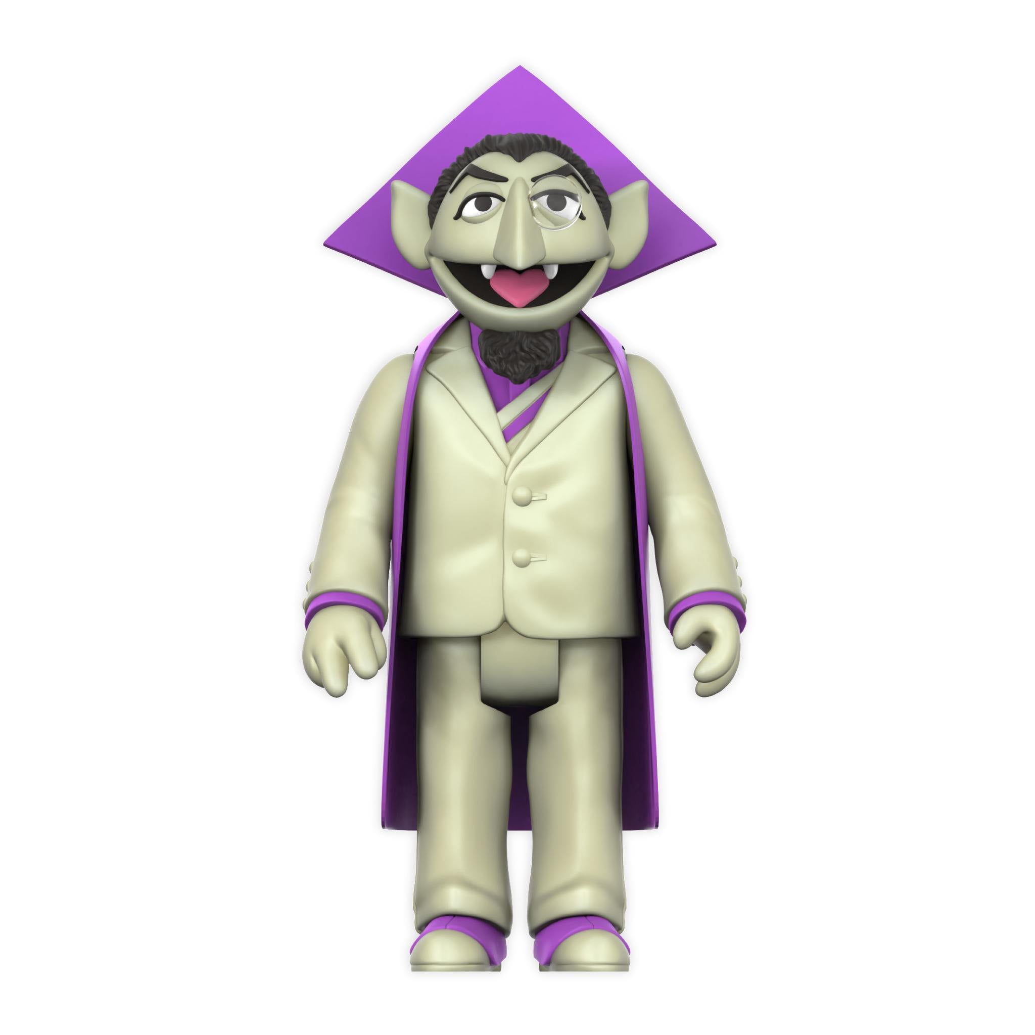 Super7 Sesame Street Count Von Count figurina fosforescenta