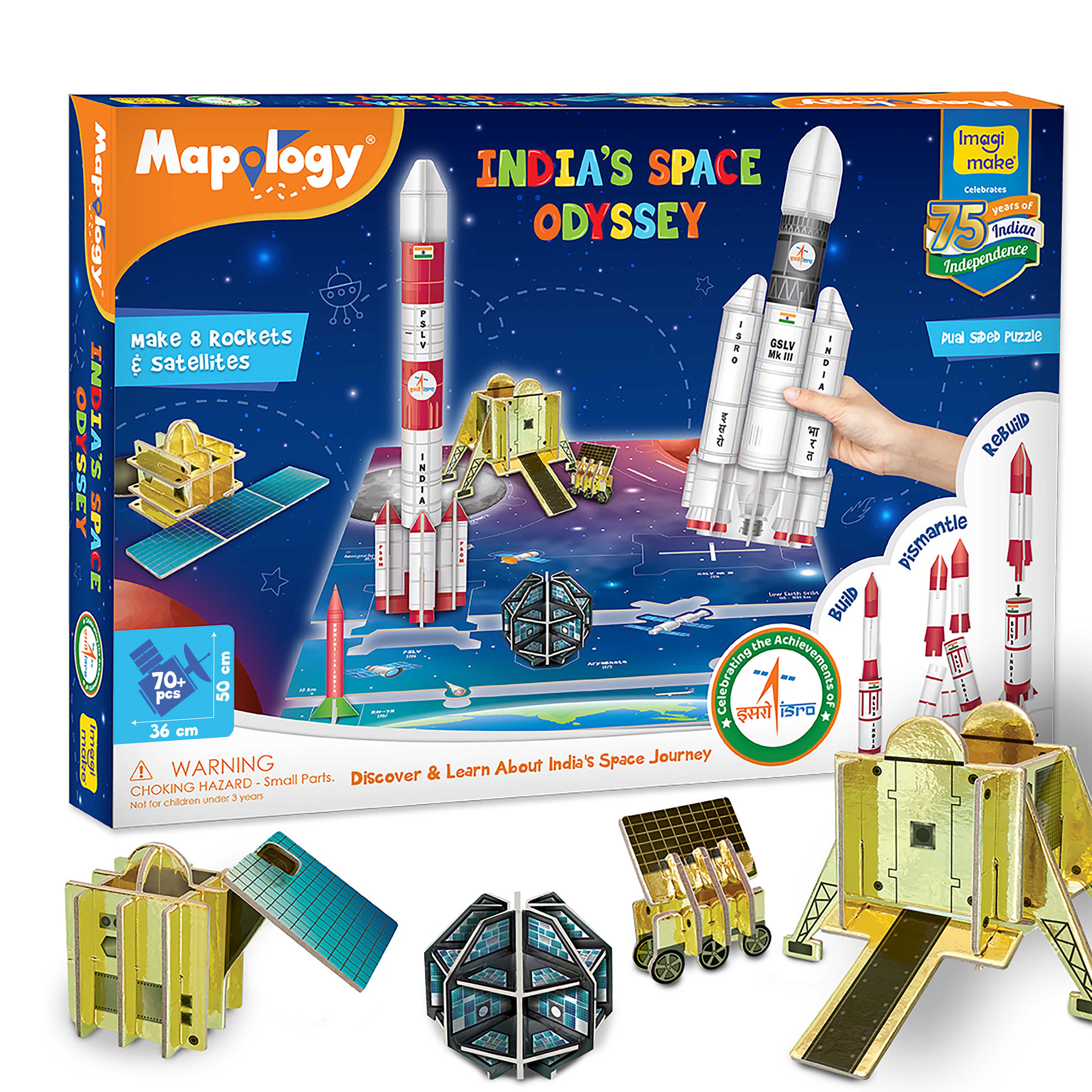 Imagimake Mapology Space Solar System set spatiu puzzle