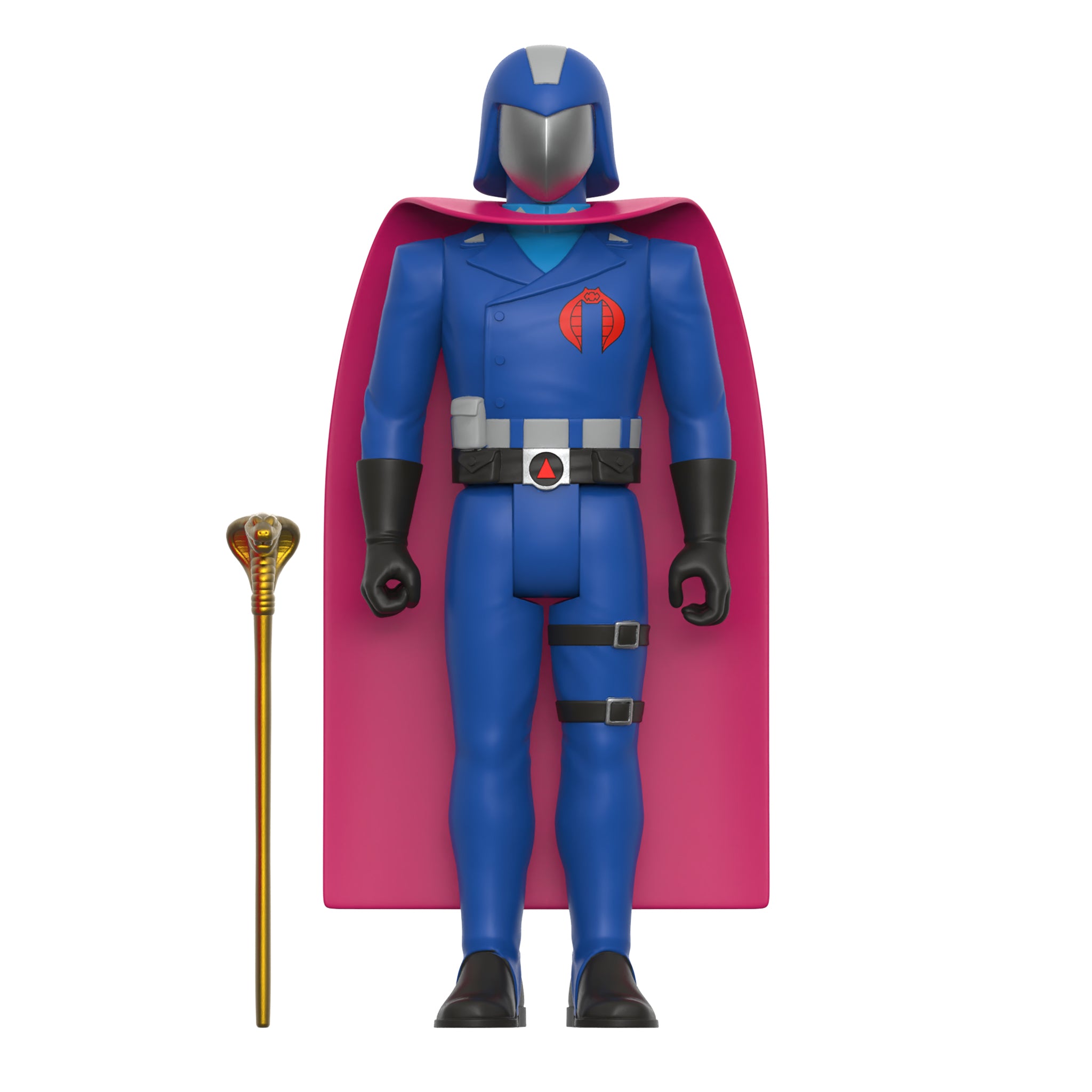 Super7 ReAction Cobra Commander figurina cu pelerina albastru