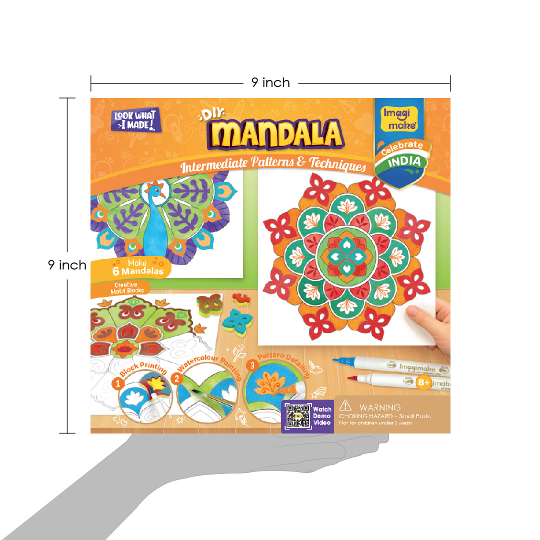 Imagimake Mandala Art Kit set pictura 6 proiecte