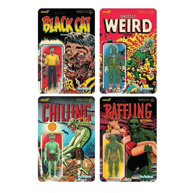 Super7 Pre-Code Horror ReAction set 4 figurine retro