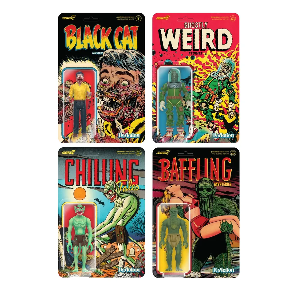 Super7 Pre-Code Horror ReAction set 4 figurine retro