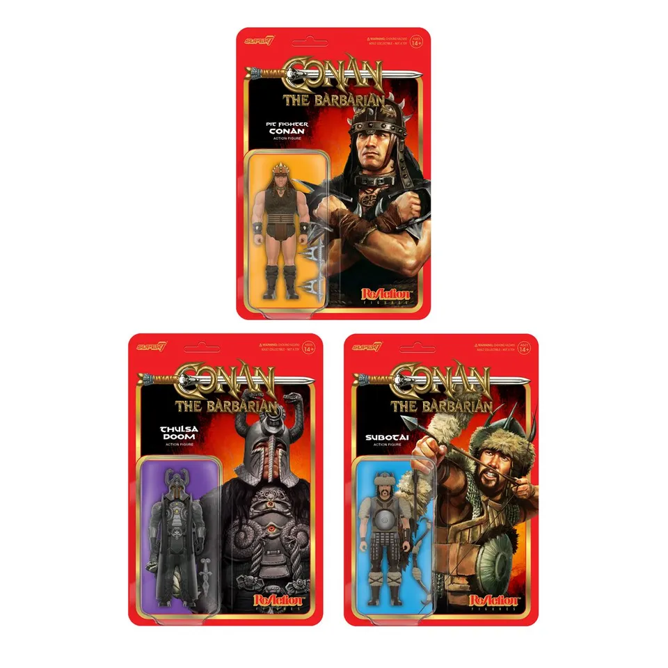 Super7 Conan Barbarian set 3 figurine Wave 01 barbari