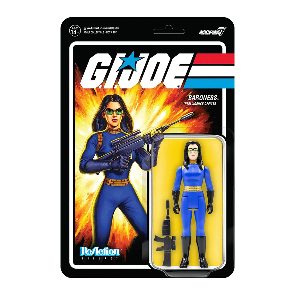 Super7 ReAction G.I. Joe Baroness Wave 1 figurina 9,5 cm