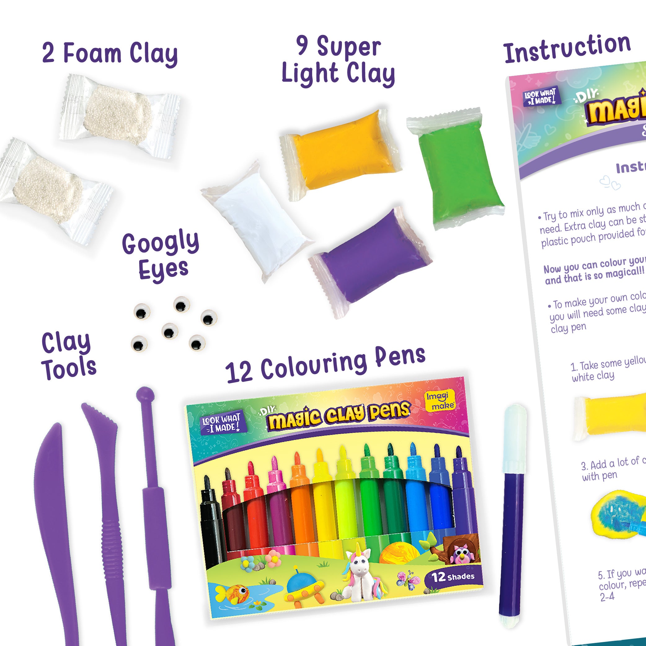 Imagimake Magic Clay Space plastilină copii spațiu