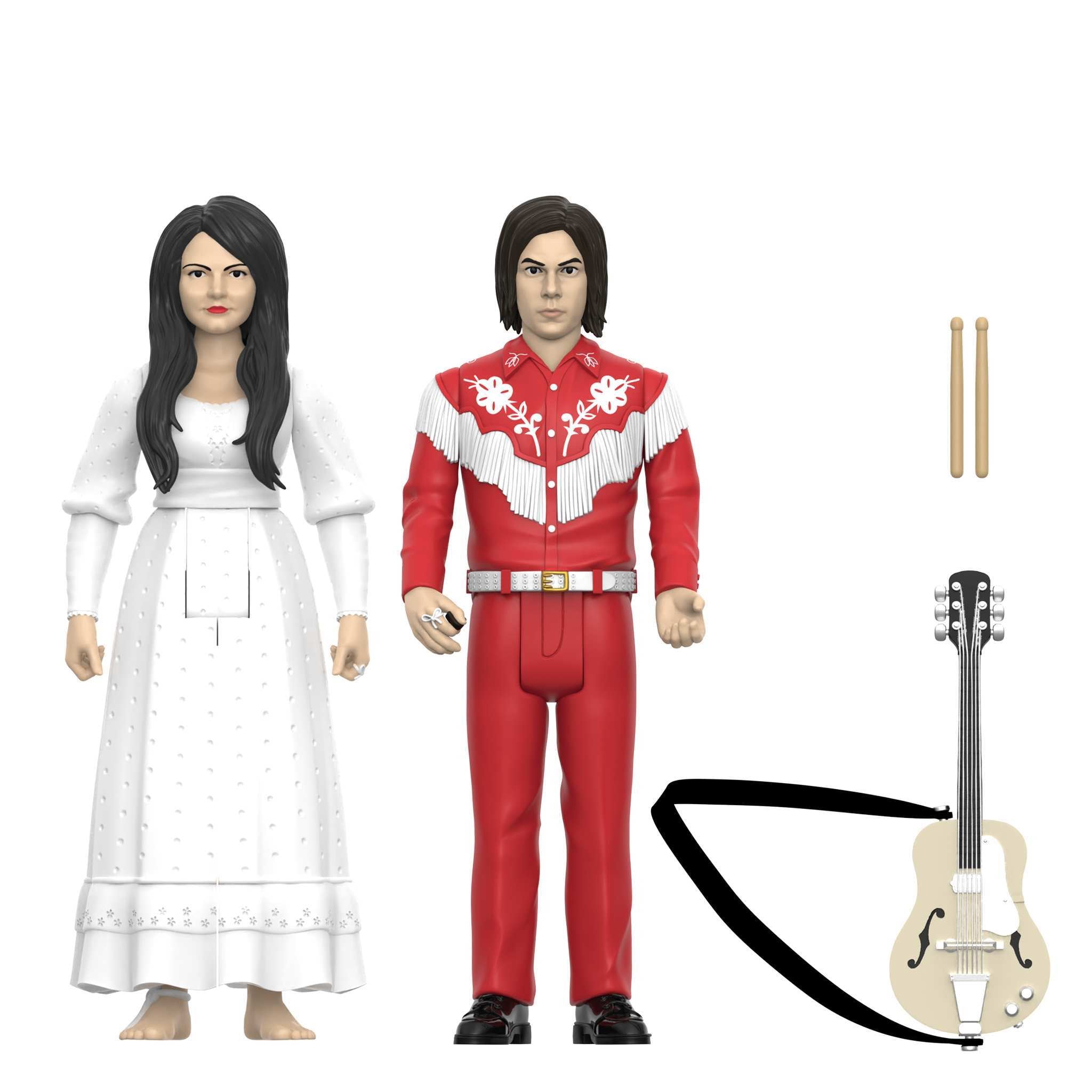 Super7 White Stripes Elephant figurine set 2 piese