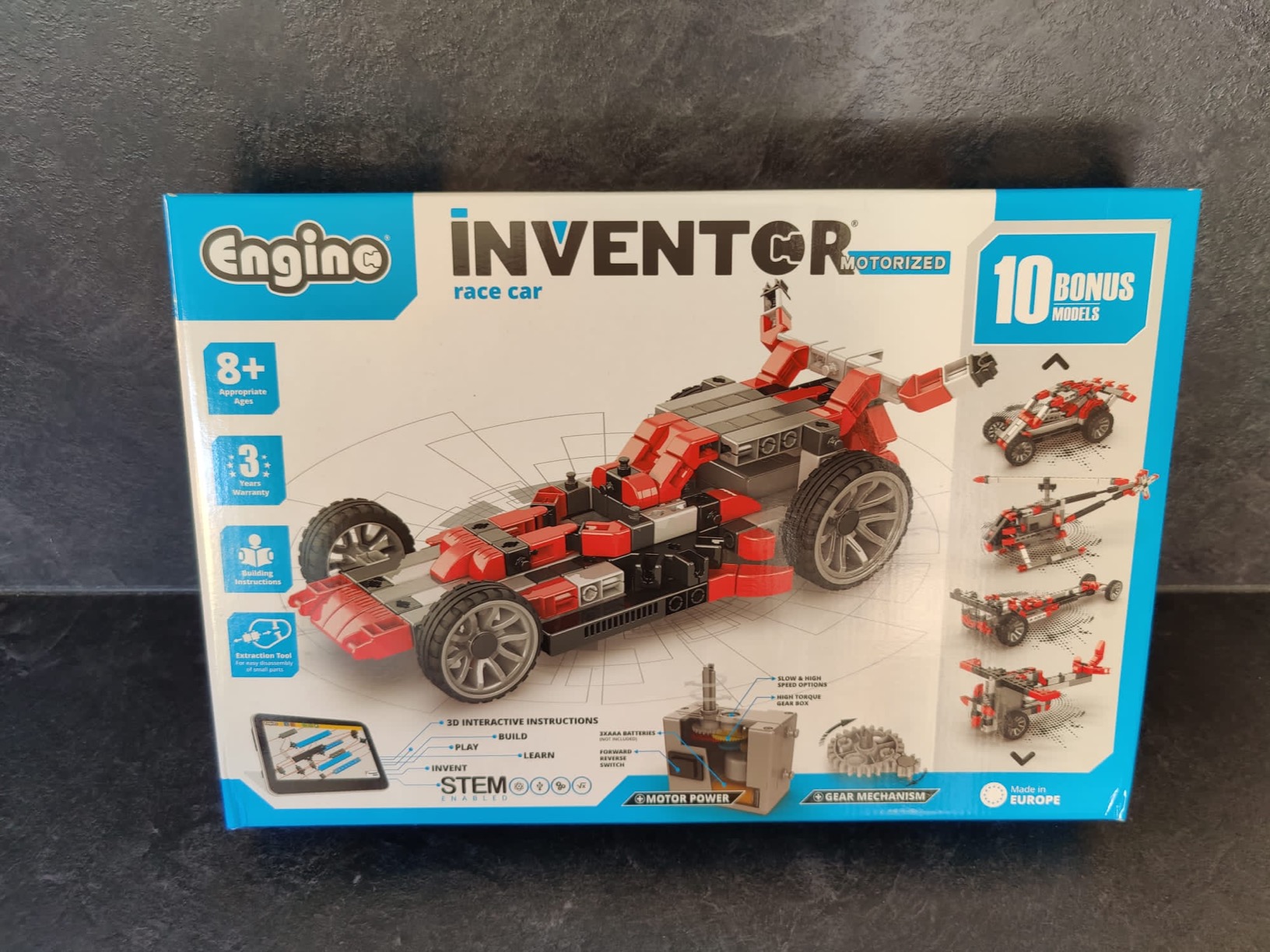 Engino Inventor Race Car set constructie masinuta motor 10 modele