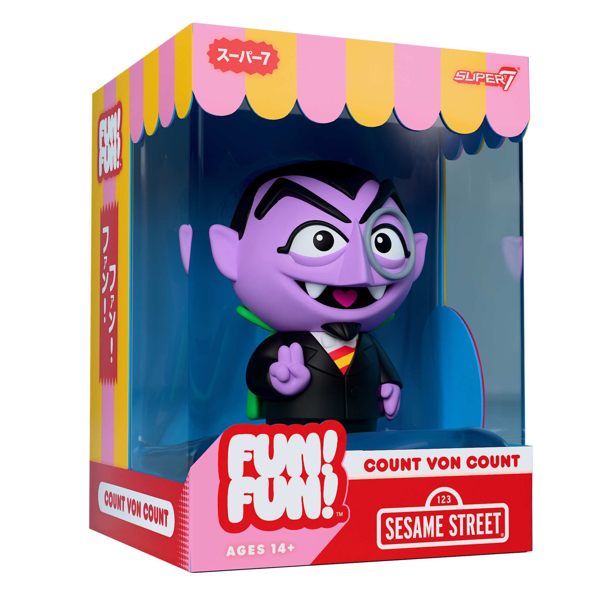 Super7 Fun Fun Count Von Count figurina 13cm