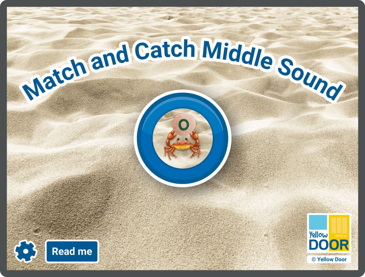 Yellow Door Match and Catch Middle Sound app litere