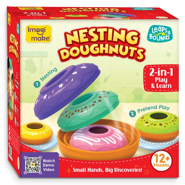 Imagimake Leaps Bounds Nesting Doughnuts jucarie 5 cuiburi