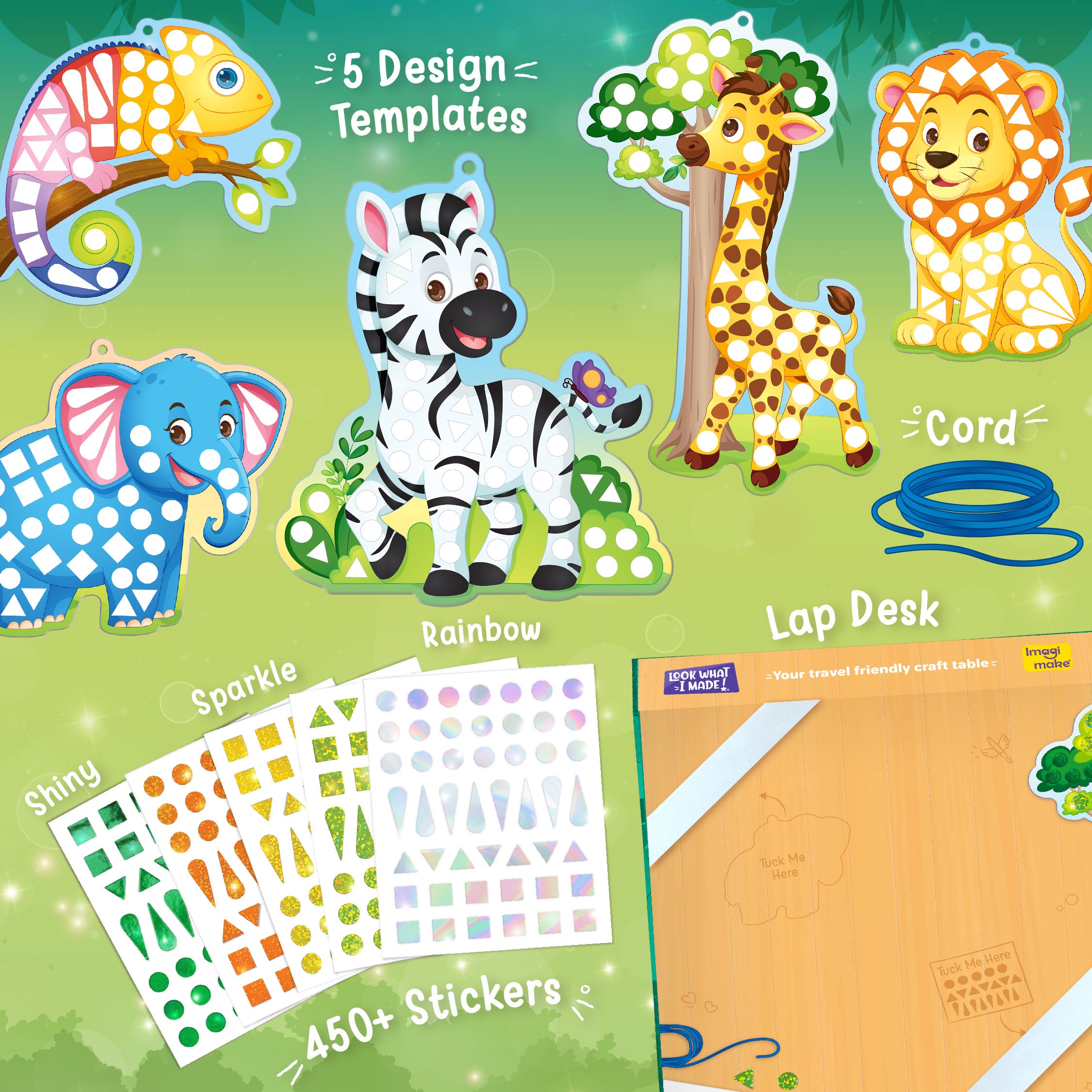 Imagimake Mirror Mosaic Animals mozaic 3+ ani