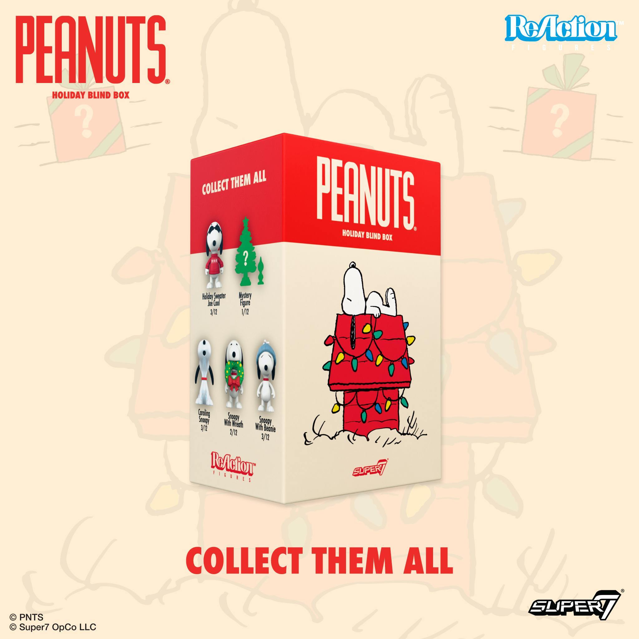 Super7 Peanuts Wave 11 Snoopy Holiday figurine set 12 blind box