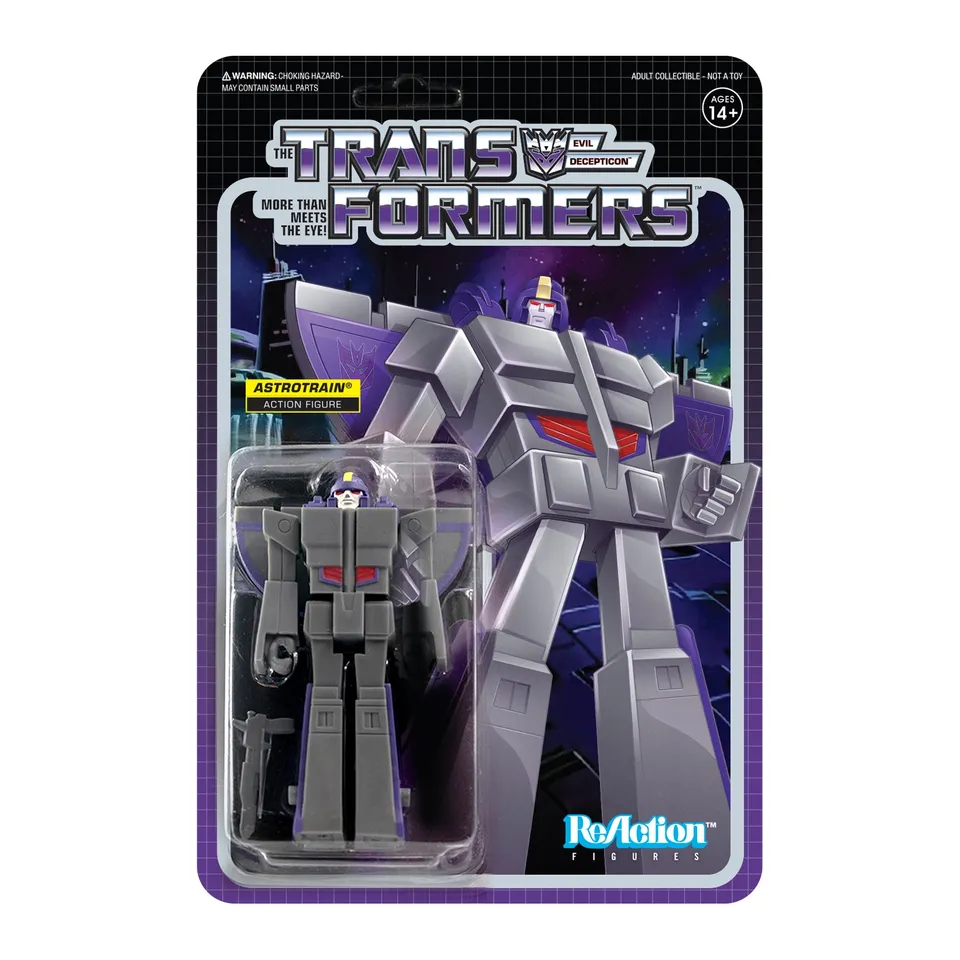 Super7 Transformers ReAction Astrotrain figurina 9,5 cm