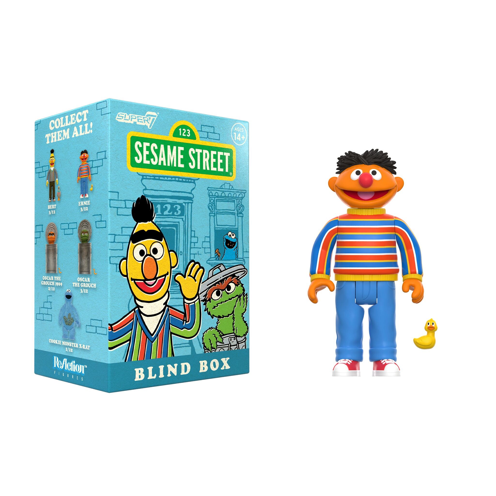 Super7 Sesame Street Blind Box Wave 01 figurina surpriza 9,5 cm