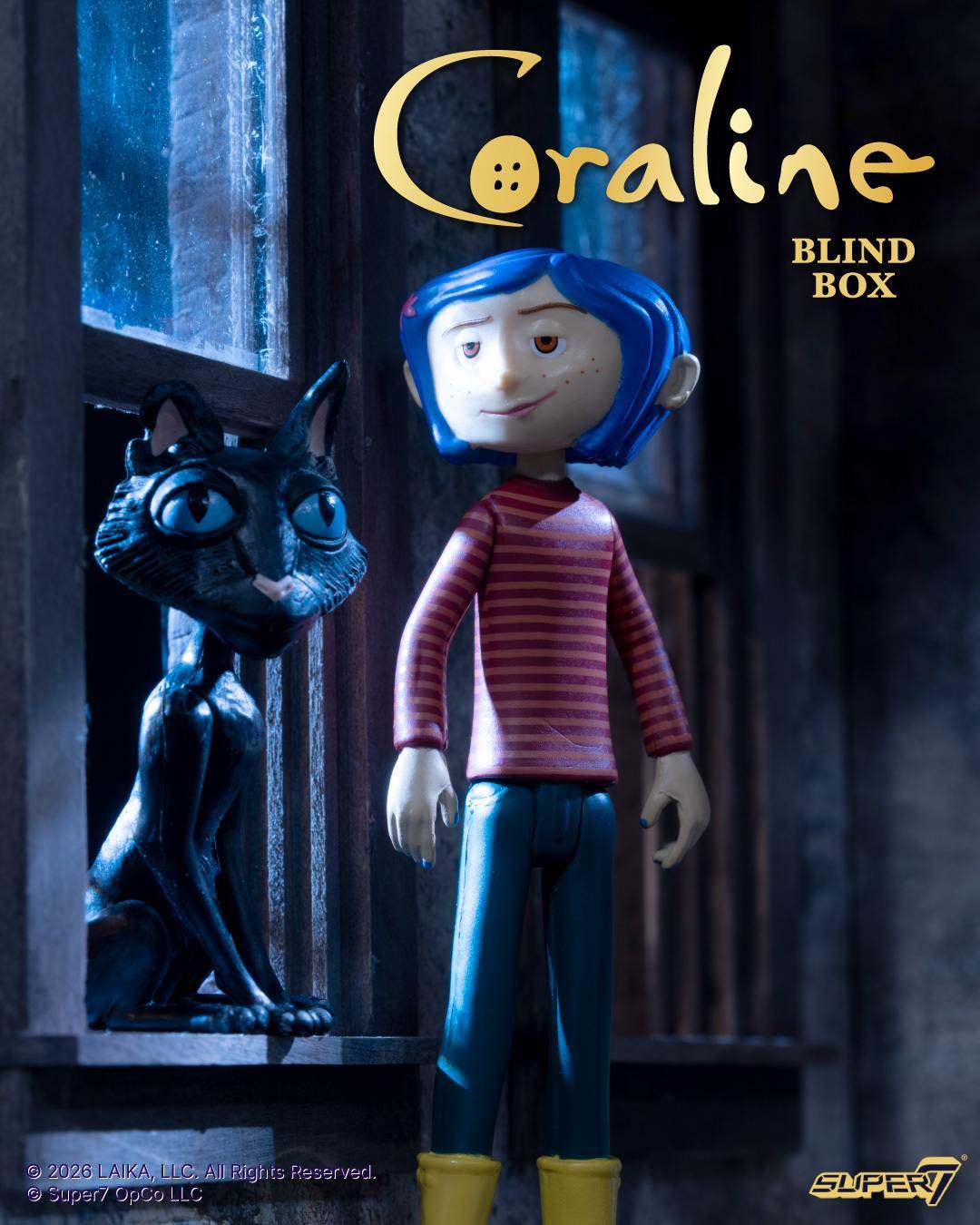 Super7 Coraline set 12 figurine Blind Box ReAction