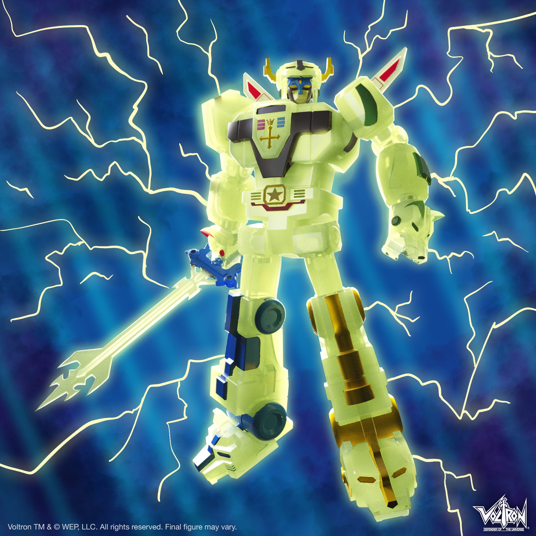 Super7 Ultimates Voltron Lightning Glow figurina 18 cm